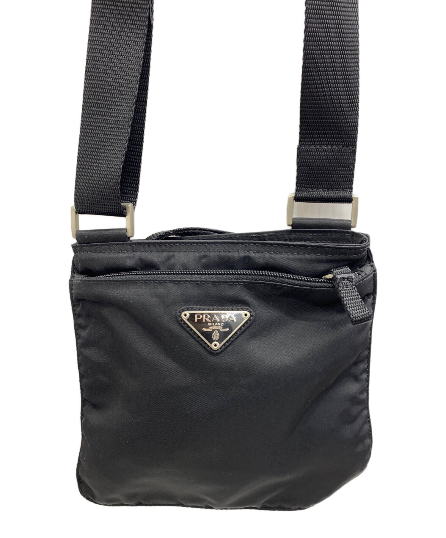 中古・古着通販】PRADA (プラダ) ナイロン ミニショルダーバッグ