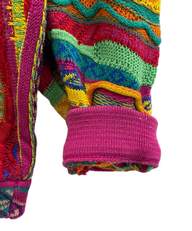 coogi マルチカラー3Dニット COOGI - coogi クージー 立体 編込み 3Dニット マルチカラー総柄