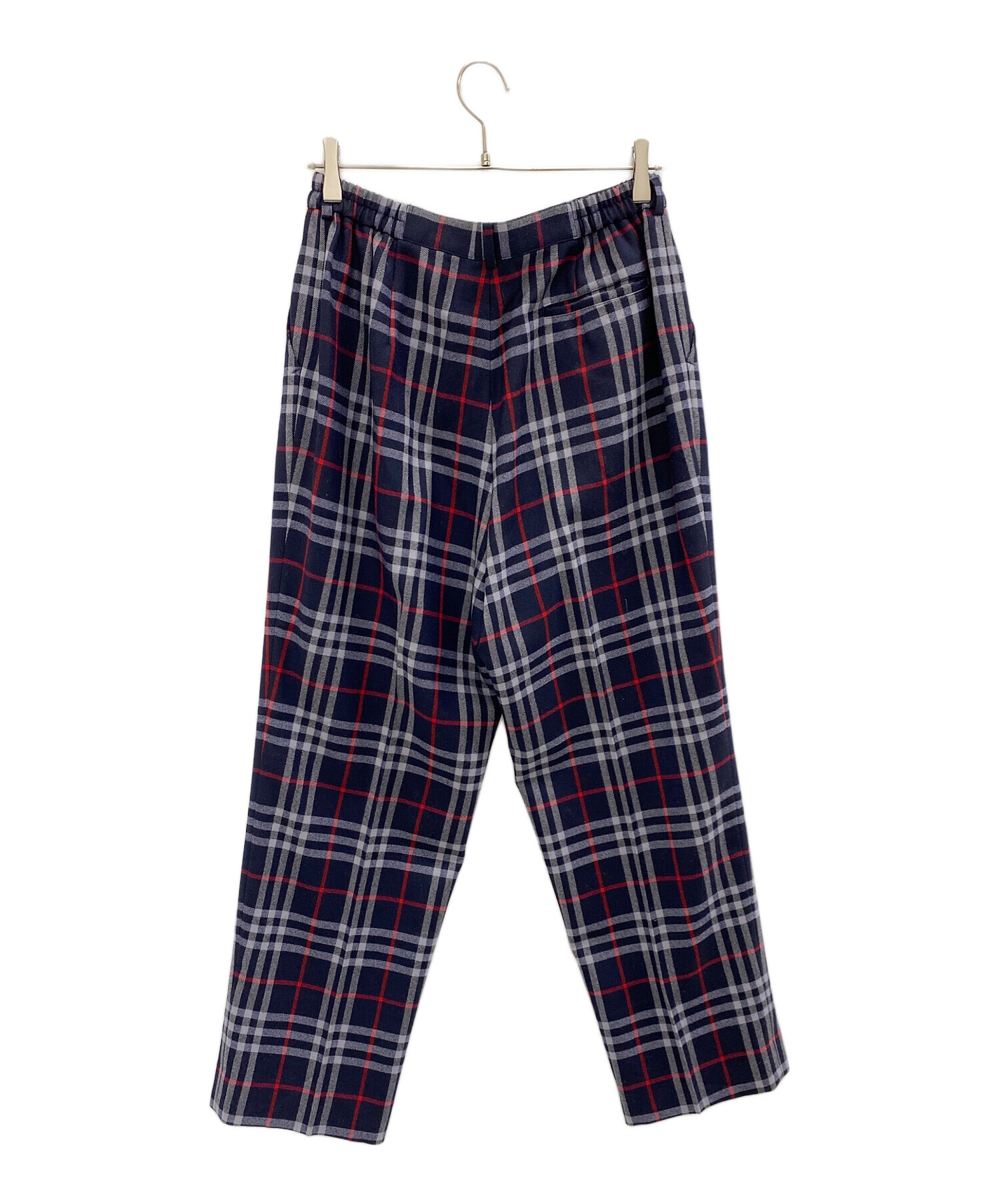 ✨美品✨BURBERRY LONDON スーツ　パンツ　ネイビー　メガチェック ✨美品✨BURBERRY LONDON スーツ パンツ ネイビー メガチェック