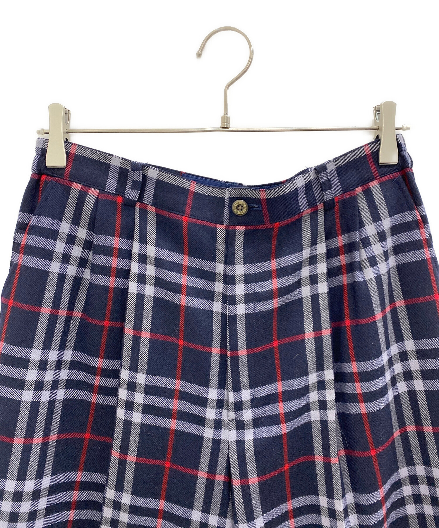 ✨美品✨BURBERRY LONDON スーツ　パンツ　ネイビー　メガチェック 中古・古着通販】Burberry's (バーバリーズ) チェックパンツ ネイビー