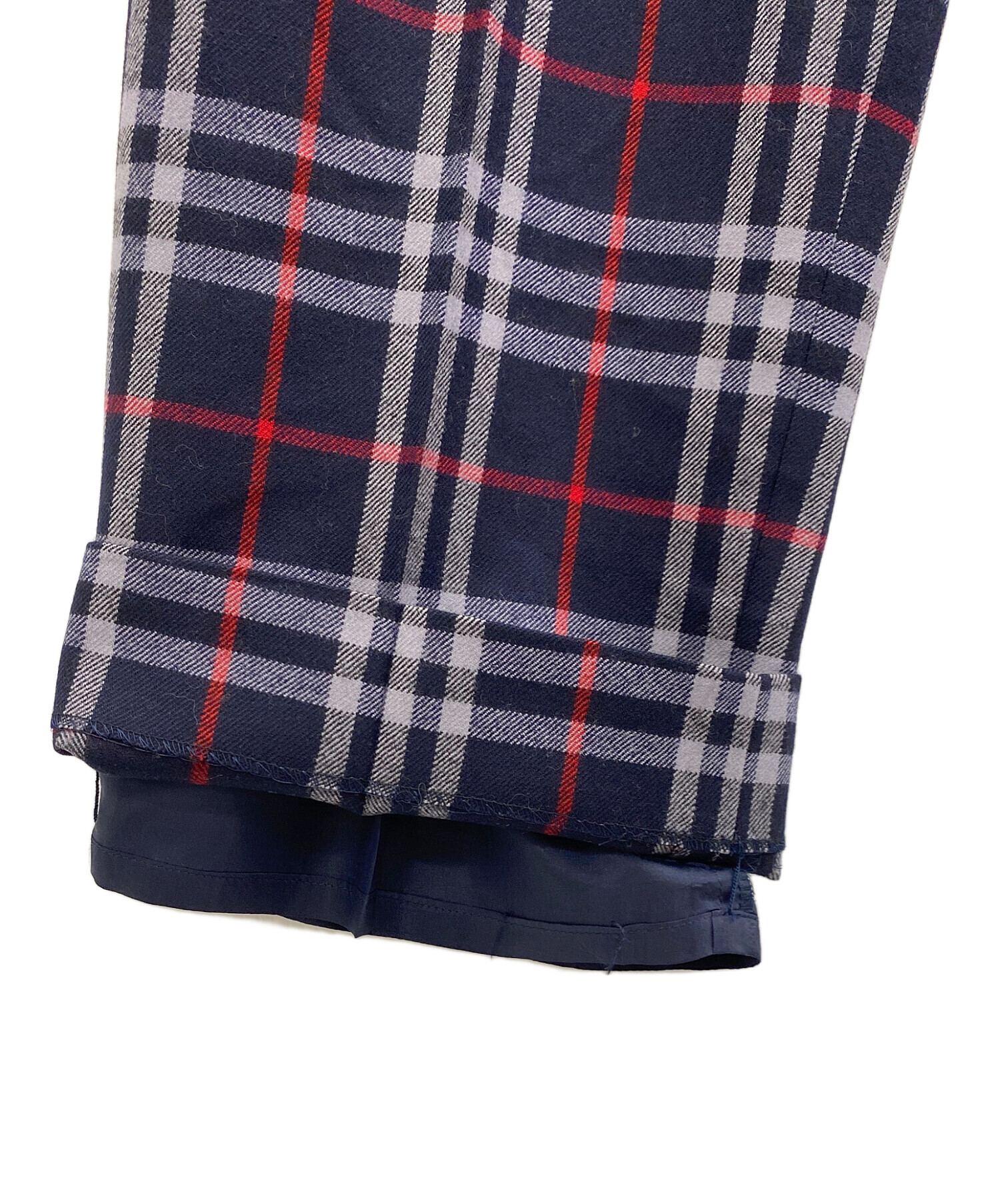中古・古着通販】Burberry's (バーバリーズ) チェックパンツ ネイビー