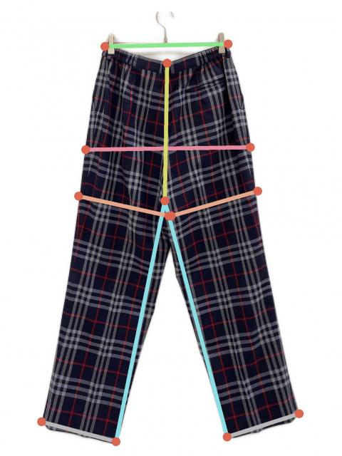 中古・古着通販】Burberry's (バーバリーズ) チェックパンツ ネイビー