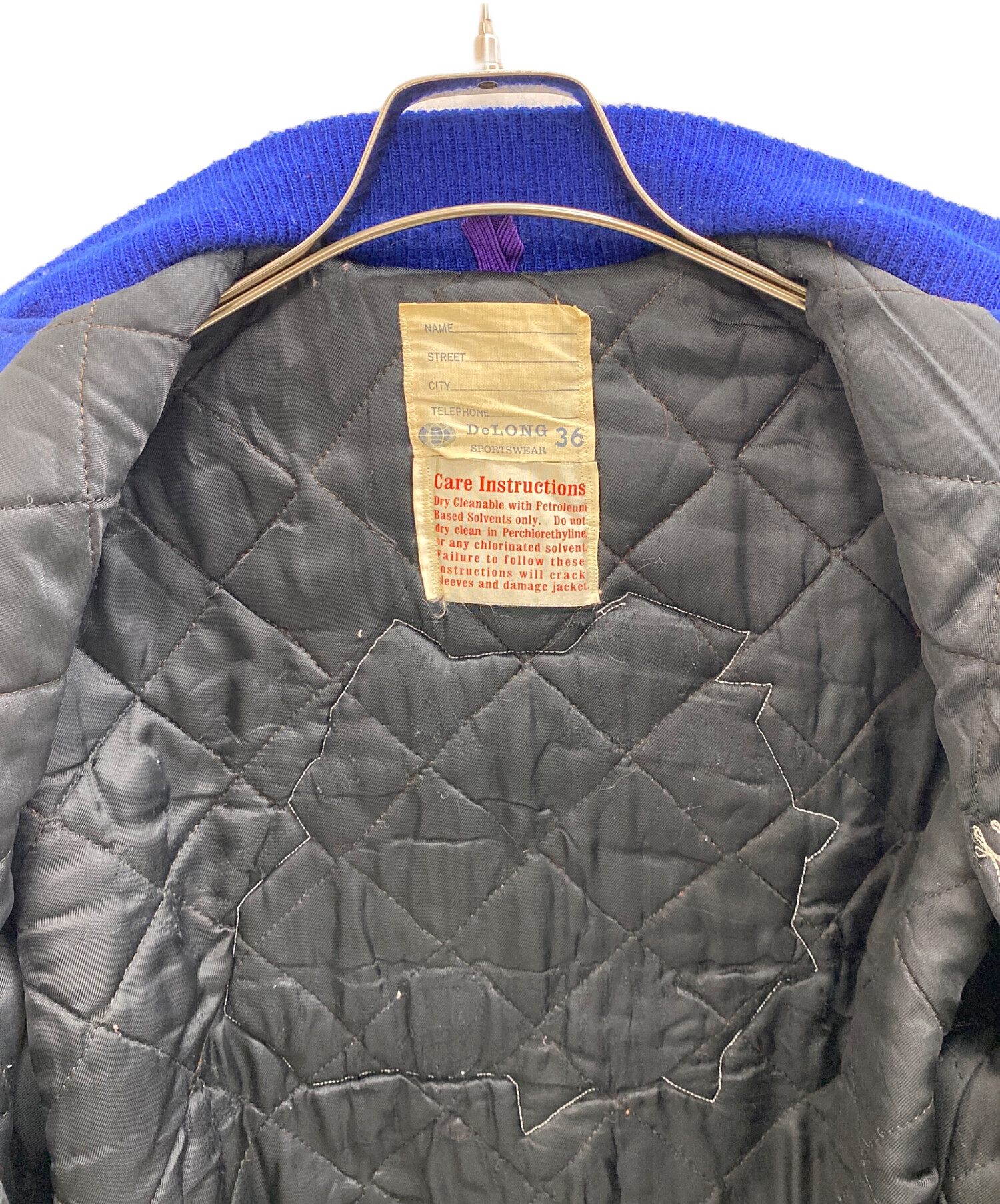 中古・古着通販】DeLong (デロング) スタジャン ネイビー サイズ:S