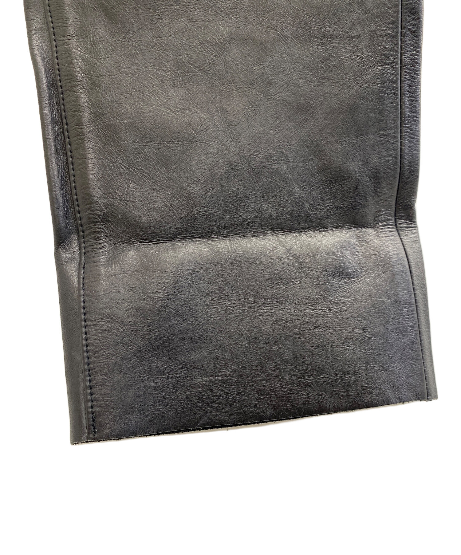 中古・古着通販】LEE (リー) レザーパンツ ブラック サイズ:W32×L34 未