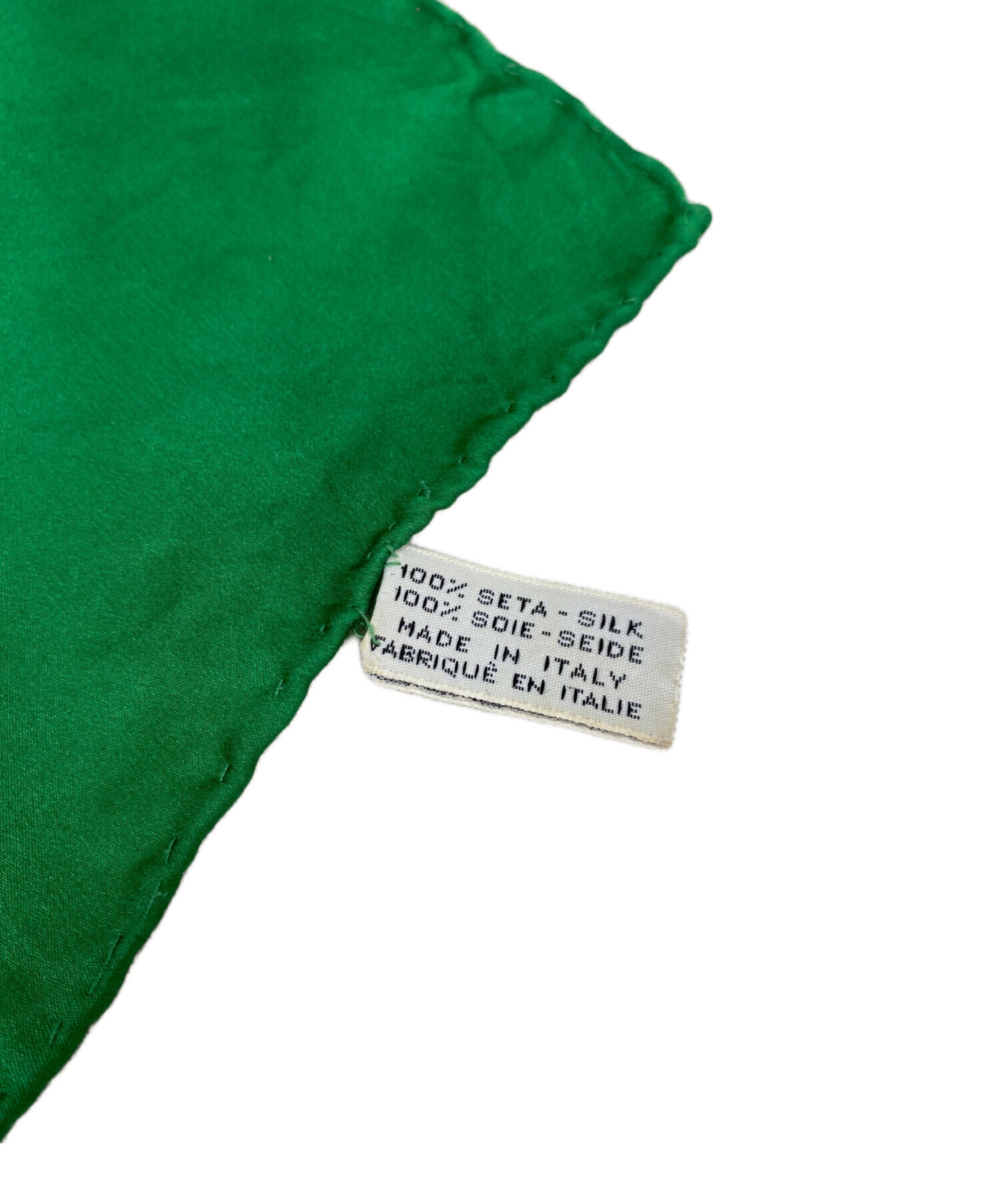 中古・古着通販】CHANEL (シャネル) スカーフ ブラック×グリーン