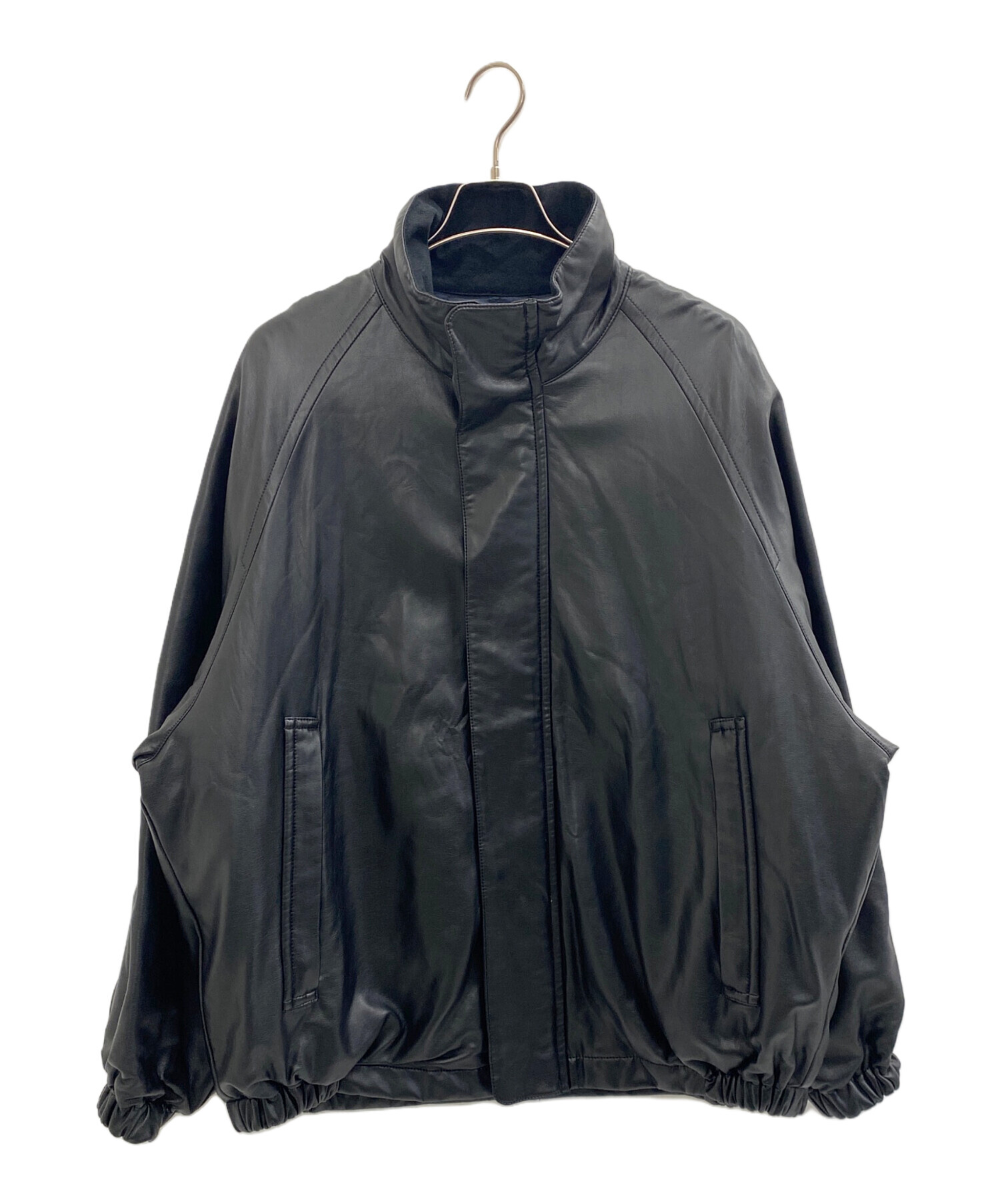 中古・古着通販】CITEN (シテン) フェイクレザー トラックブルゾン 