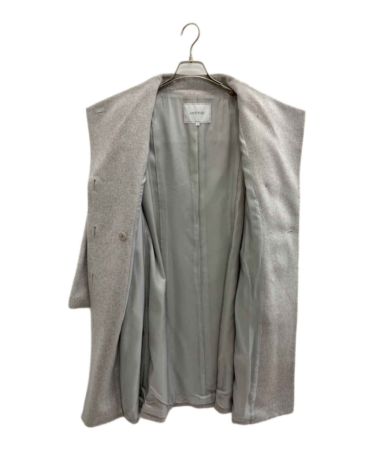 中古・古着通販】UNTITLED (アンタイトル) スタンドカラーコート