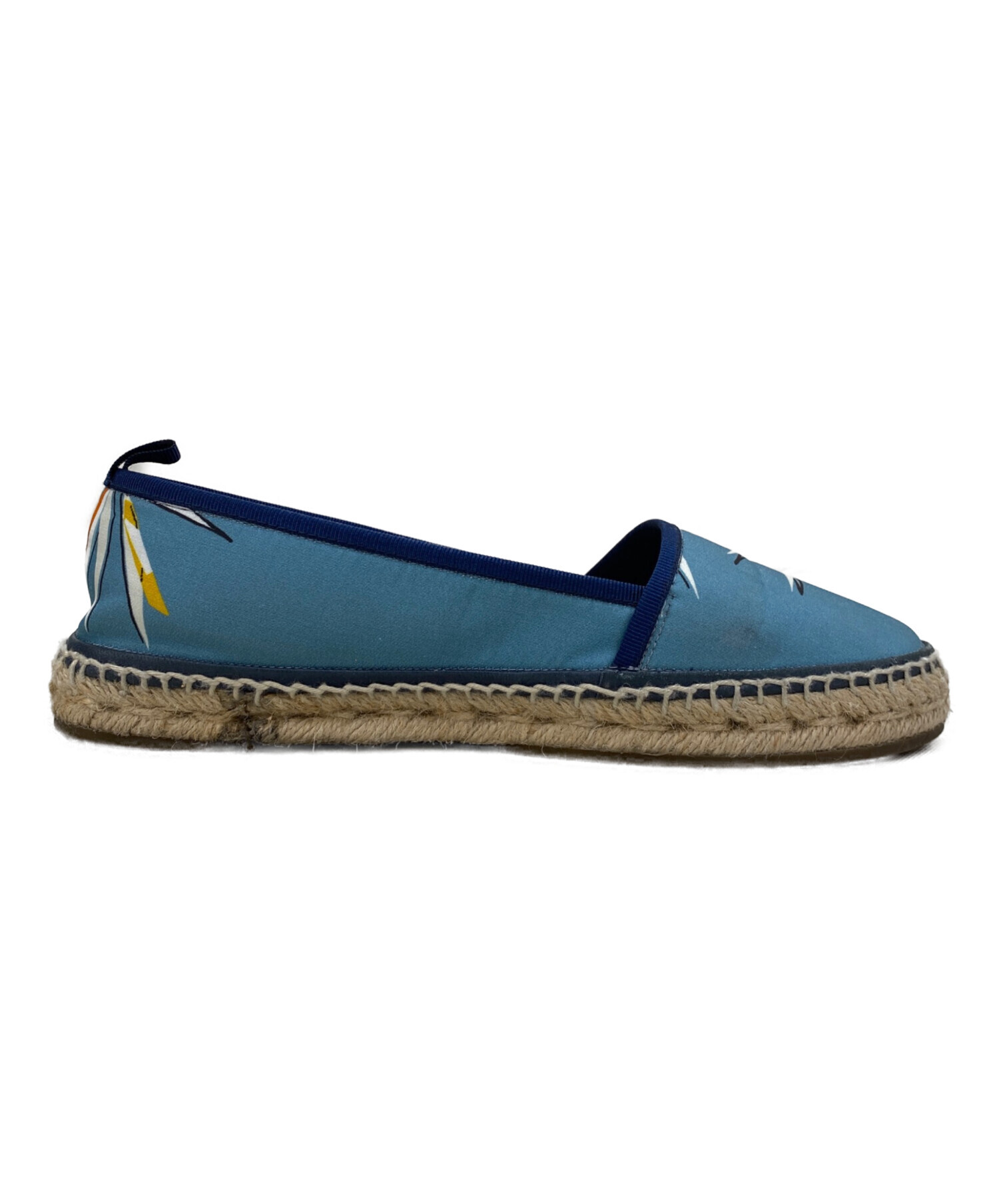 中古・古着通販】FENDI (フェンディ) エスパドリーユ ベージュ×ブルー
