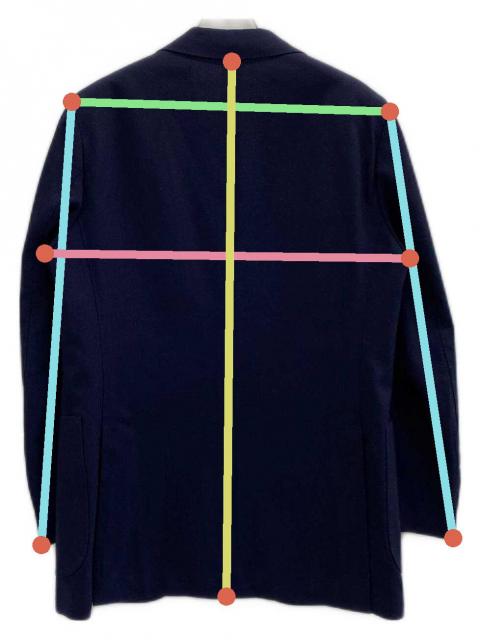 中古・古着通販】LARDINI (ラルディーニ) 段返り3Bテーラード