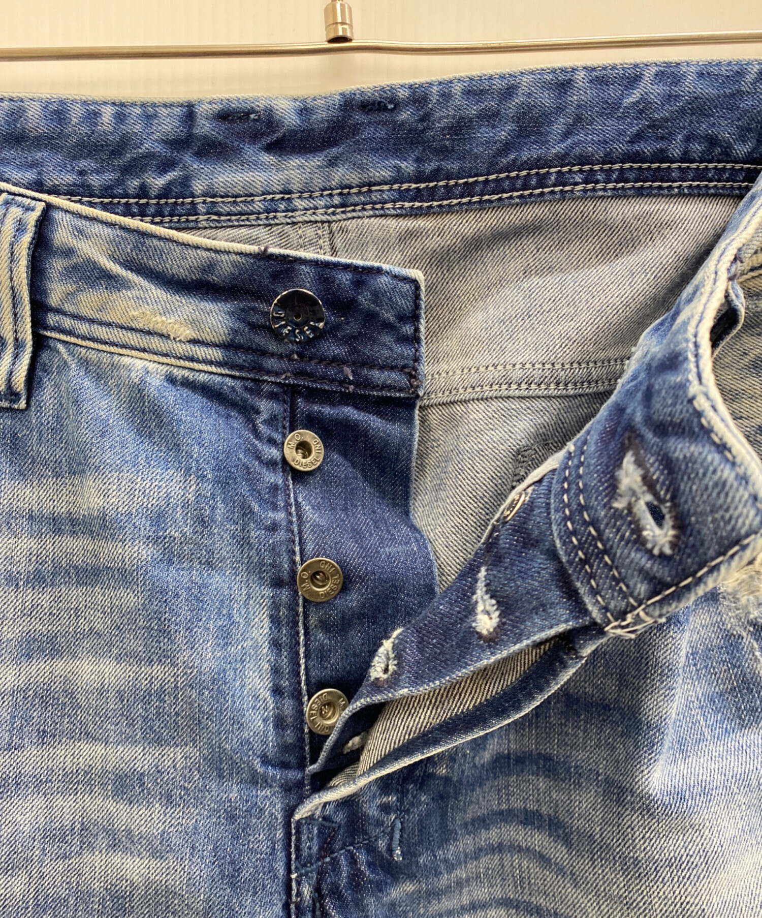 ディーゼル デニムW36 中古・古着通販】DIESEL (ディーゼル) デニムパンツ ブルー サイズ