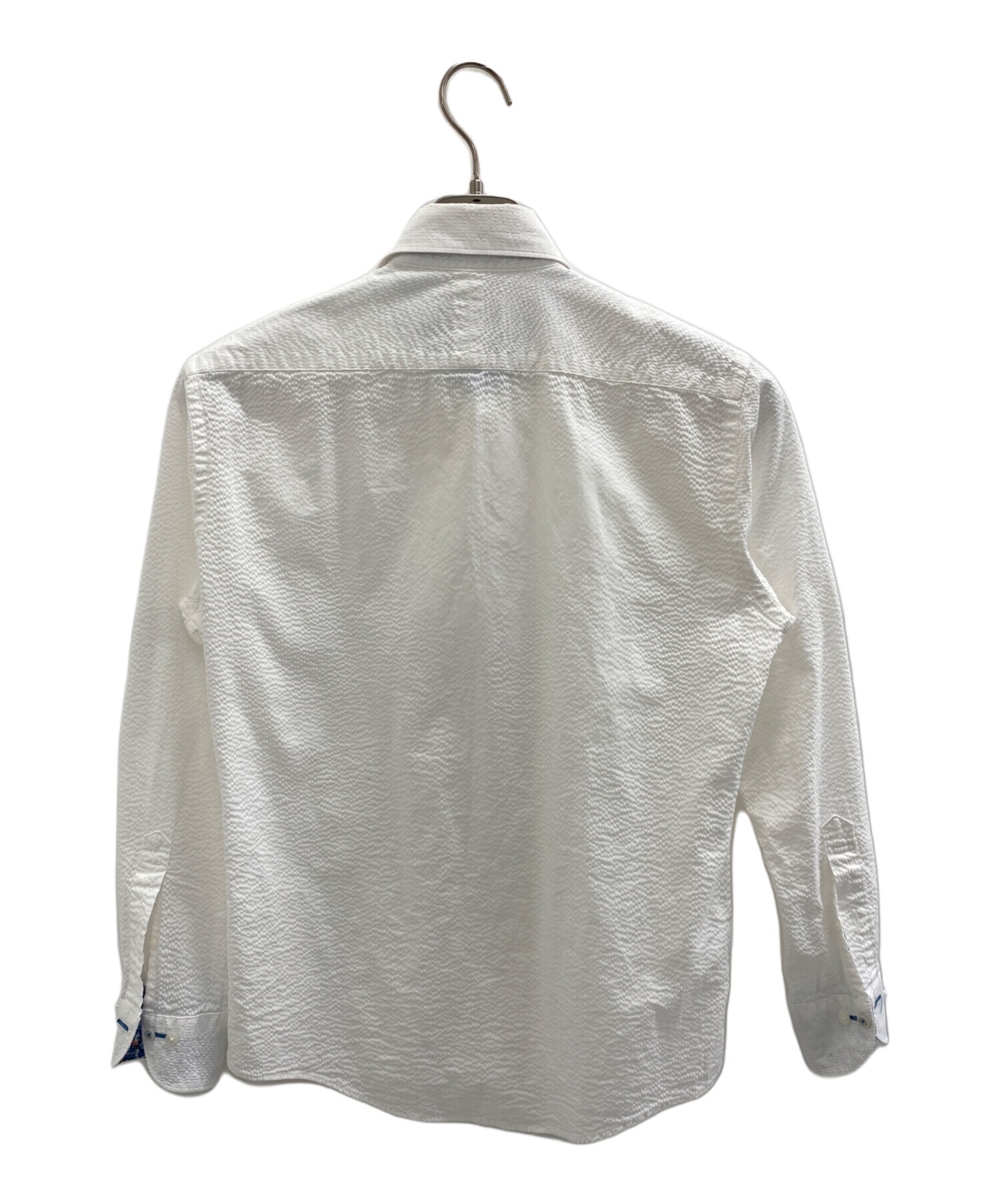 【中古】ブラックレーベルクレストブリッジ BLACK LABEL CRESTBRIDGE ボタンダウンシャツ 長袖 チェック S ホワイト 中古・古着通販】BLACK LABEL CRESTBRIDGE (ブラックレーベル クレスト