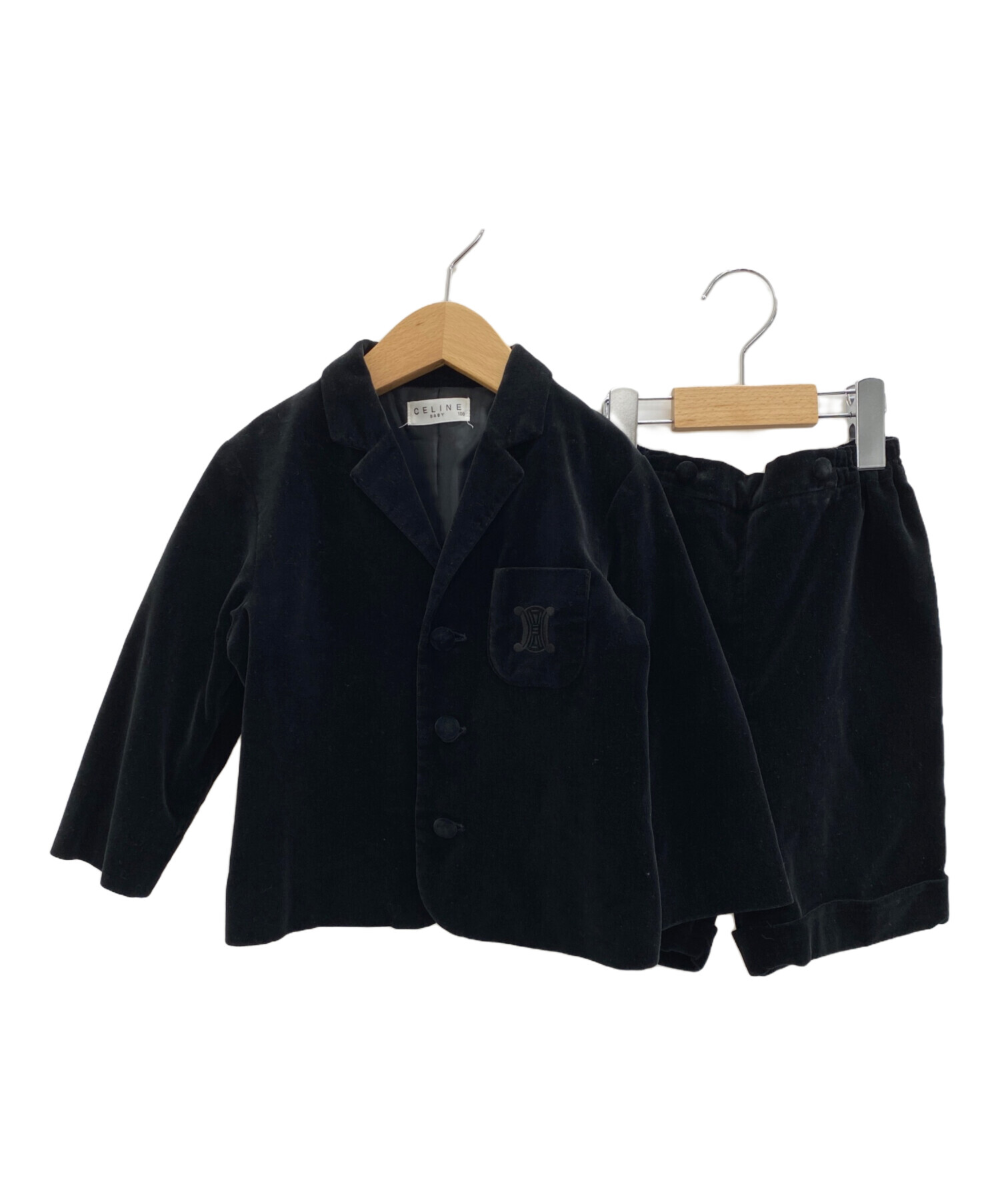 中古・古着通販】CELINE (セリーヌ) セットアップスーツ ブラック