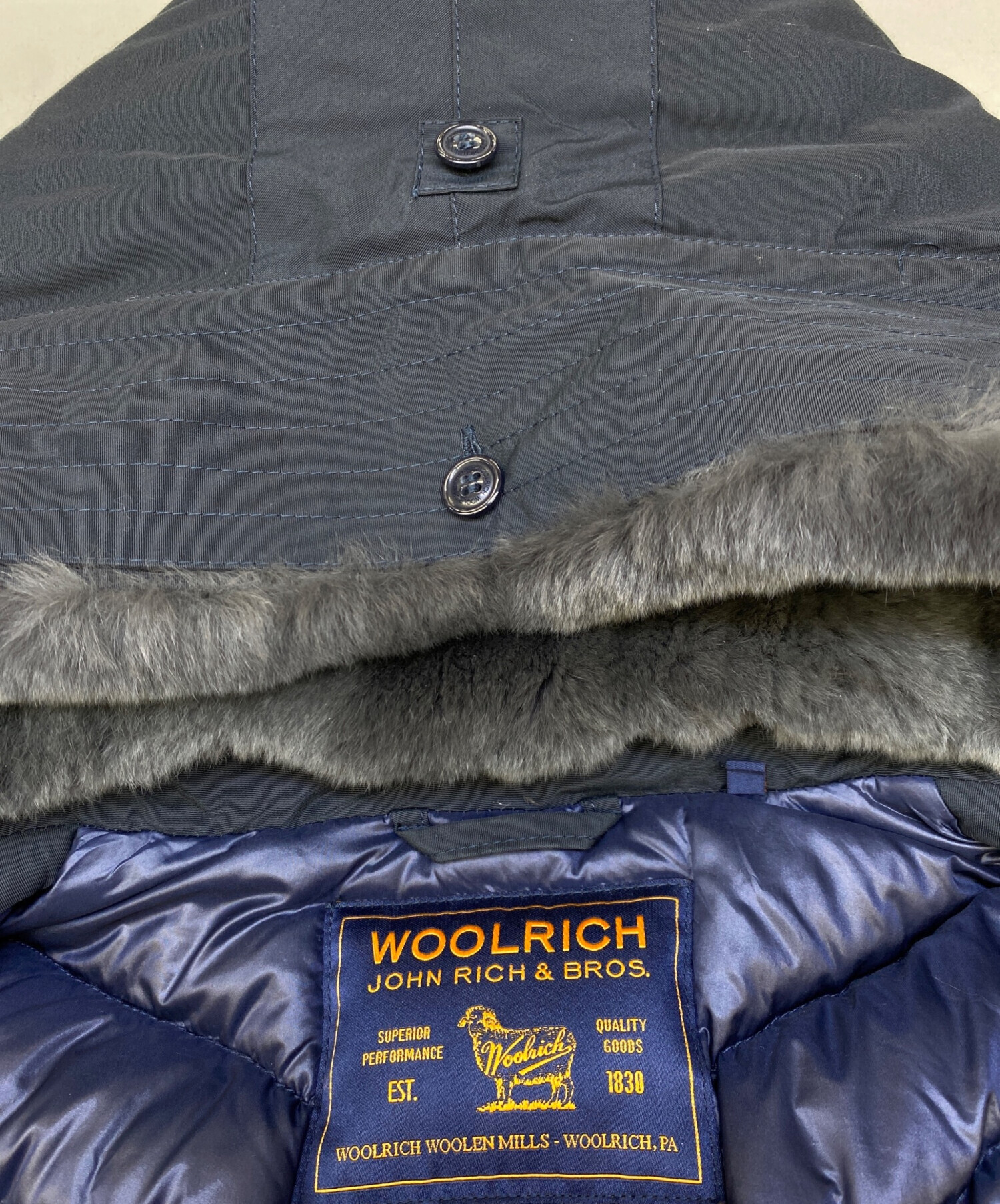 中古・古着通販】WOOLRICH (ウールリッチ) BOW BRIDGE ネイビー サイズ