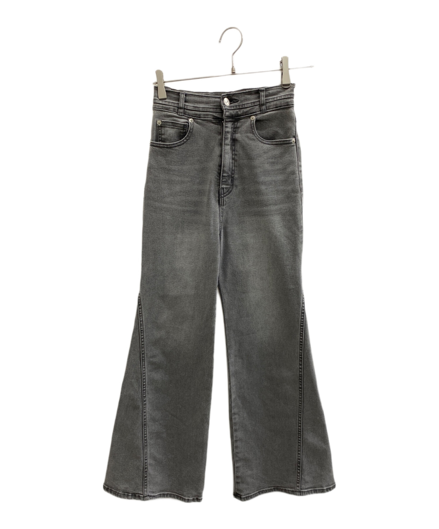 SNIDEL ストレートデニム グレー 中古・古着通販】Snidel (スナイデル) デニムパンツ グレー サイズ:00
