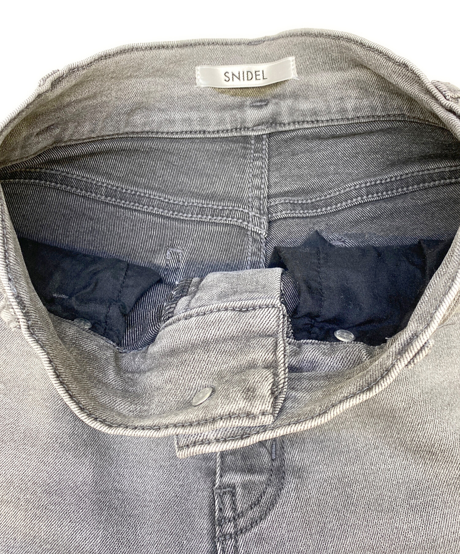 中古・古着通販】Snidel (スナイデル) デニムパンツ グレー サイズ:00