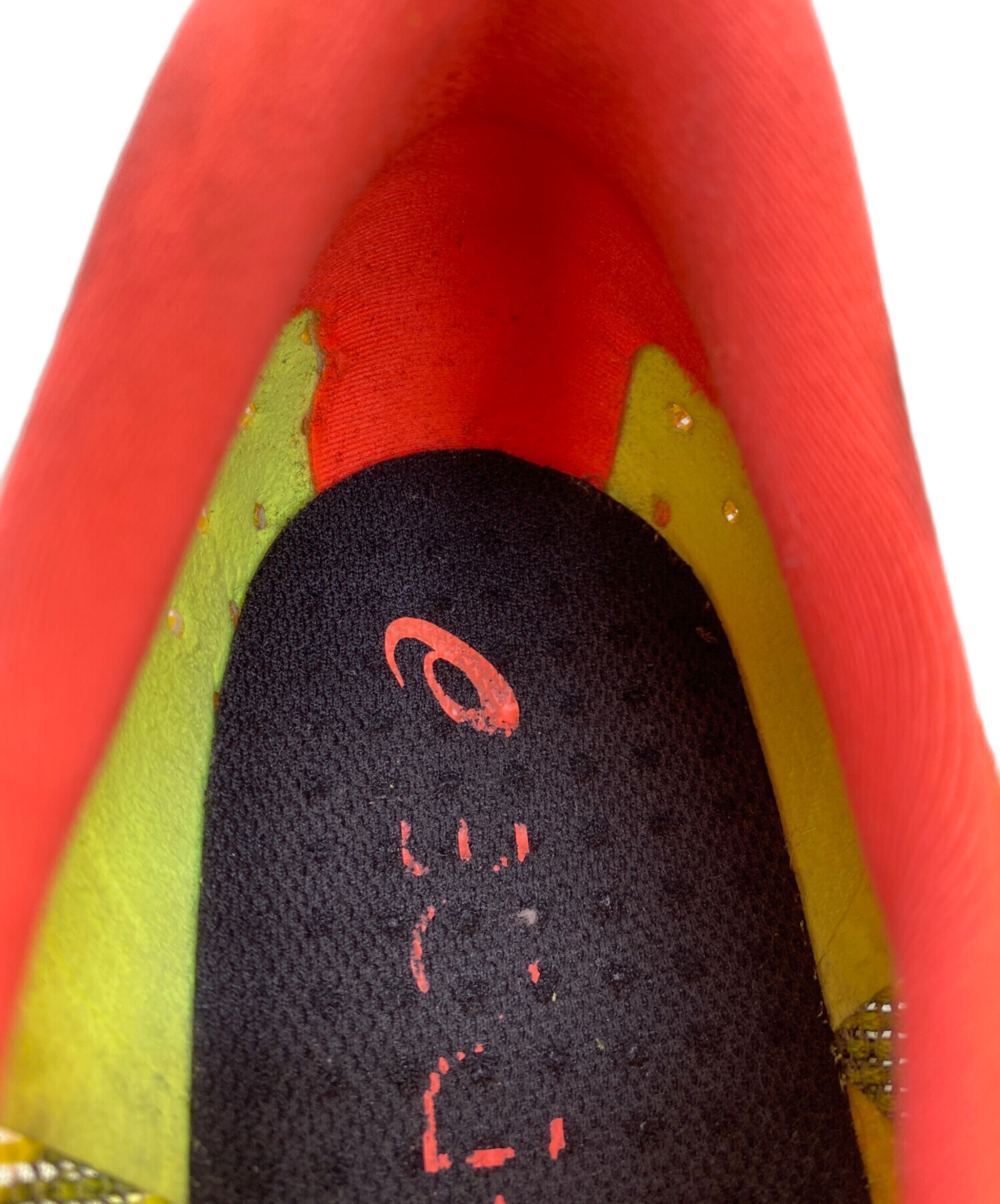 中古・古着通販】asics (アシックス) ランニングシューズ イエロー