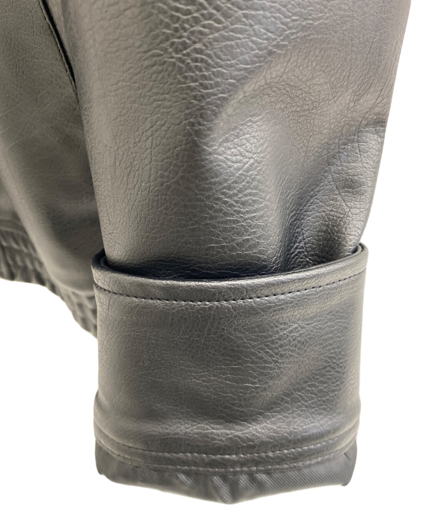 中古・古着通販】ZARA (ザラ) フェイクレザーブルゾン ブラック サイズ