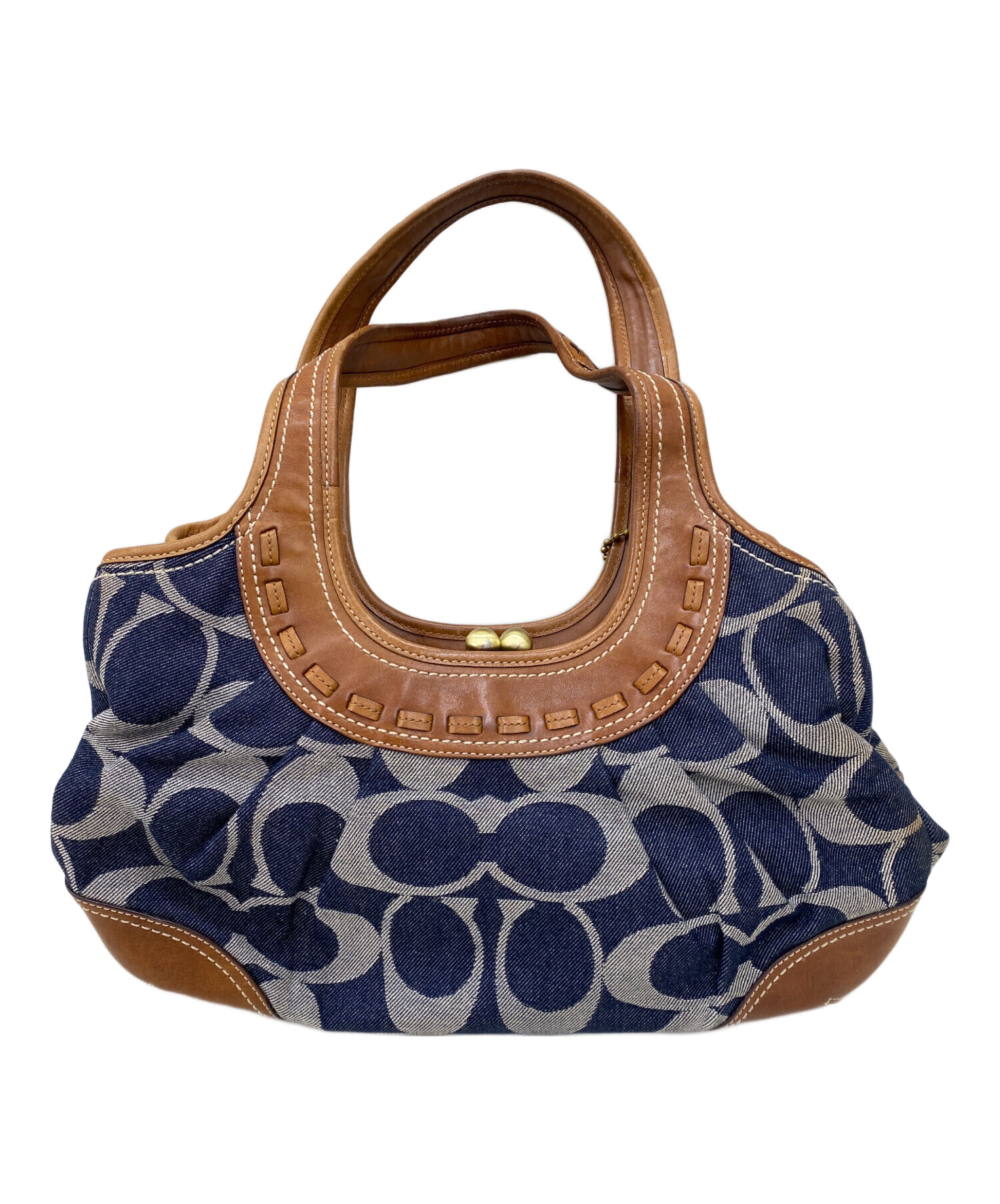 中古・古着通販】COACH (コーチ) ワンショルダーバッグ ブルー 