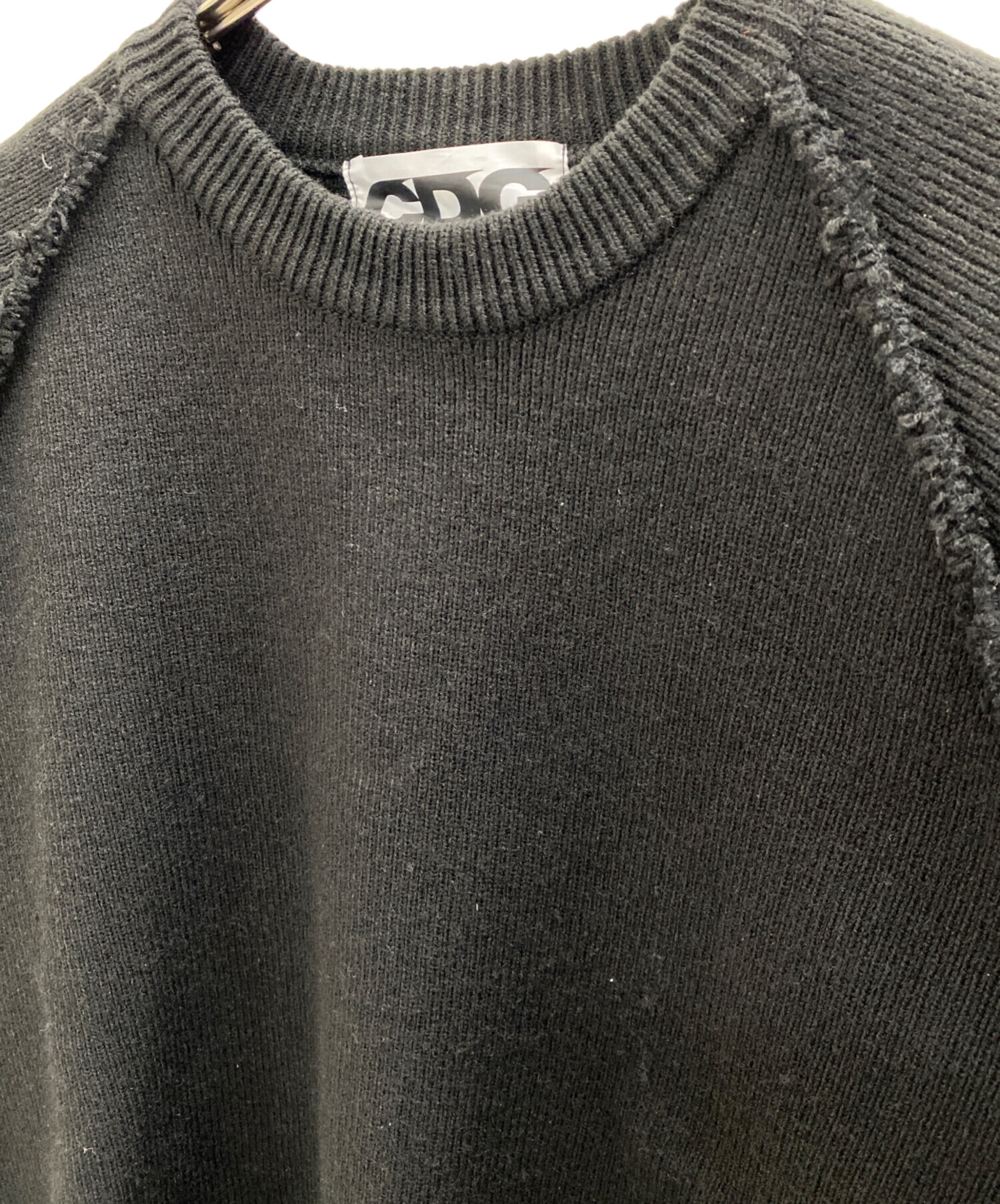 中古・古着通販】CDG (シーディージー) 厚手ニット ブラック サイズ:L