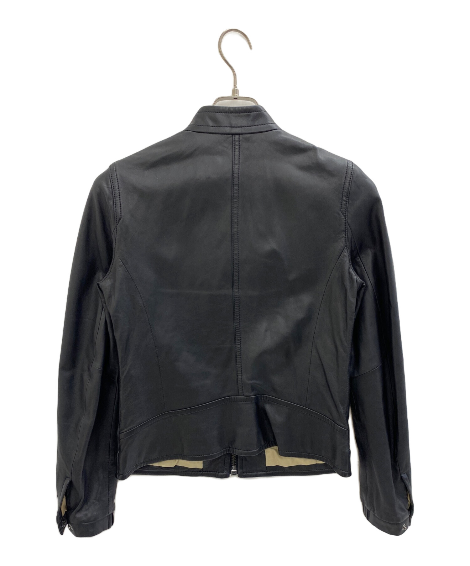 coach 黒 レザー ジャケット XSサイズ 中古・古着通販】COACH (コーチ) レザージャケット ブラック サイズ:XS