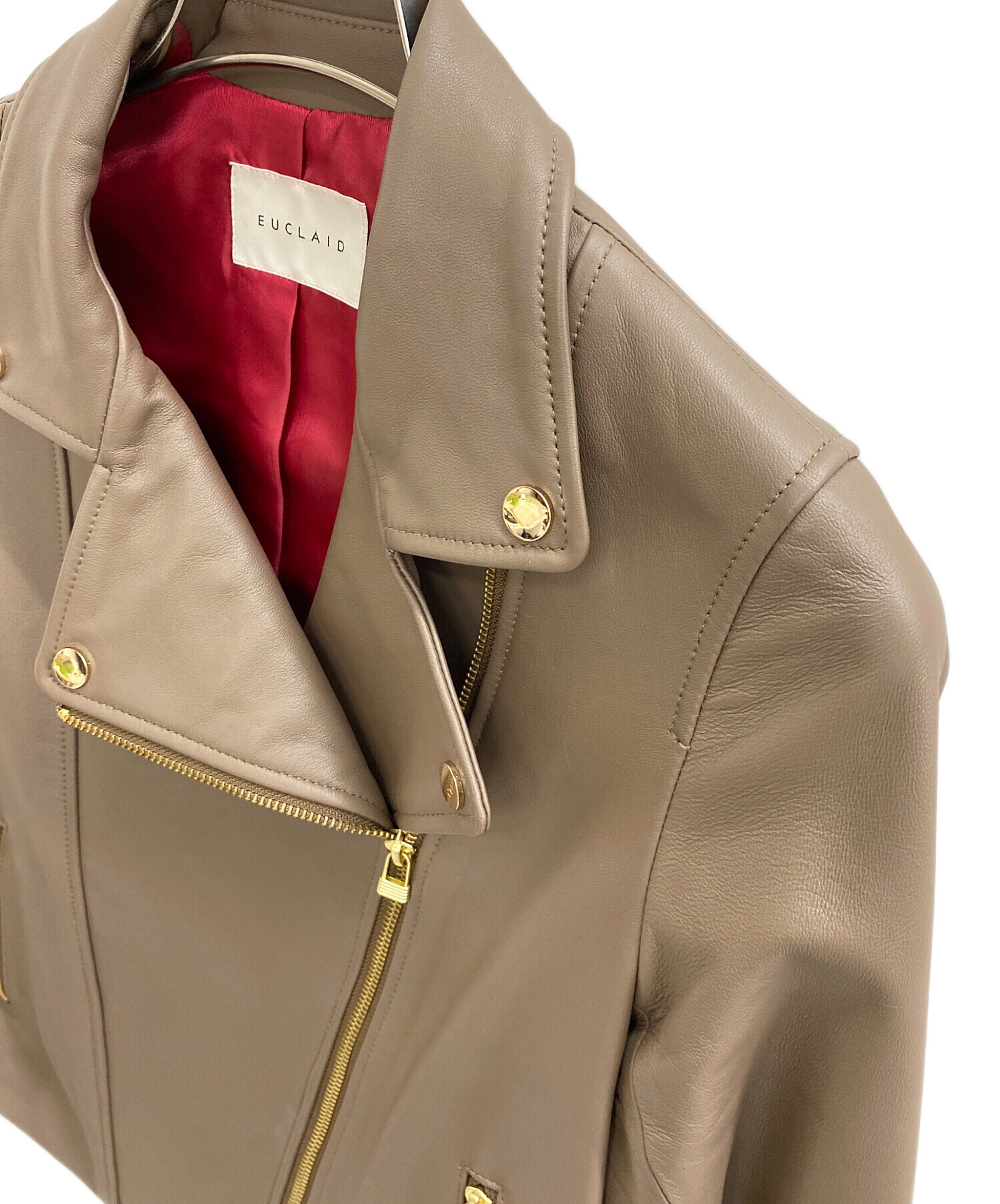 中古・古着通販】euclaid (エウクレイド) ラムレザージャケット