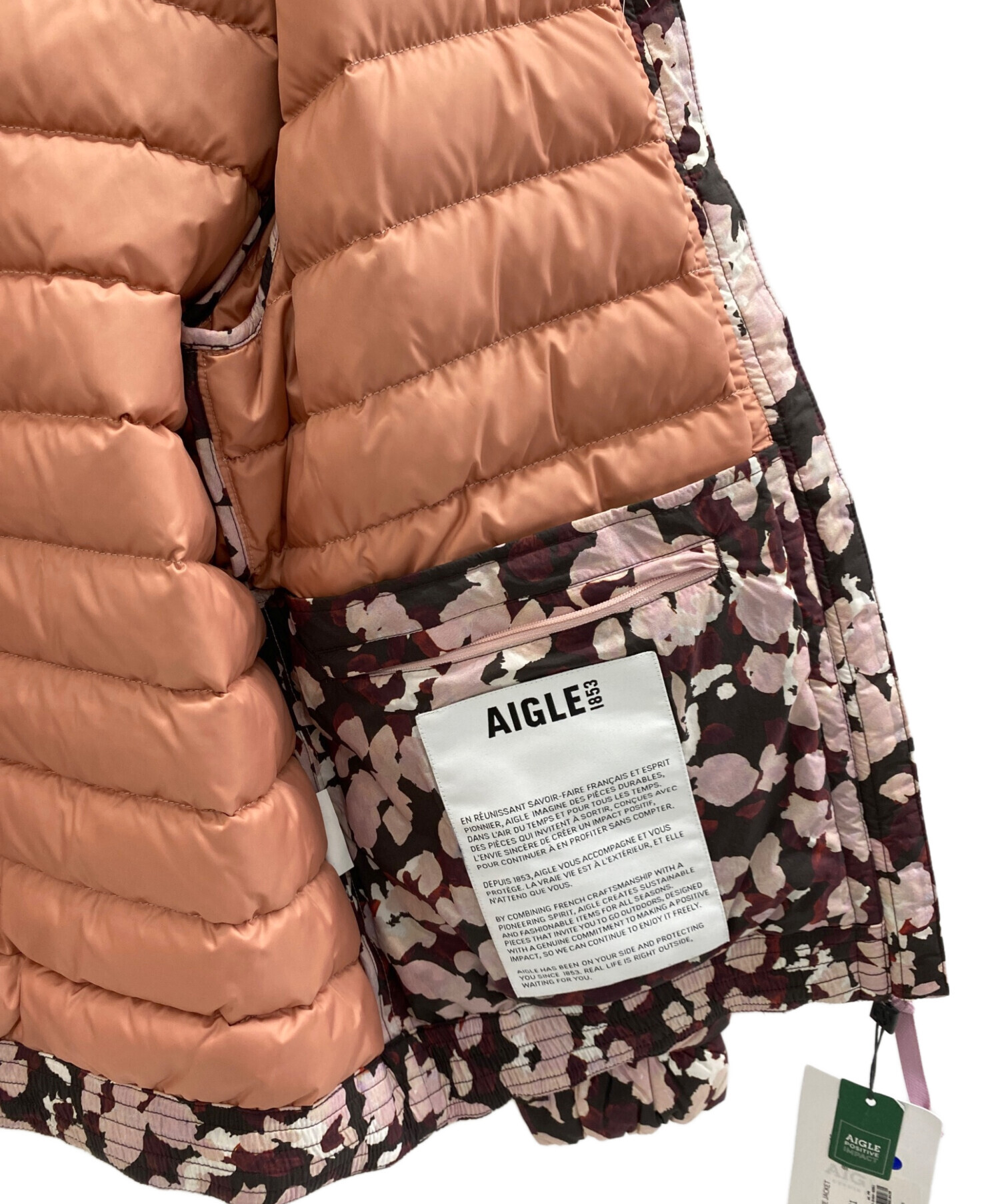中古・古着通販】AIGLE (エーグル) ダウンジャケット ピンク サイズ:36