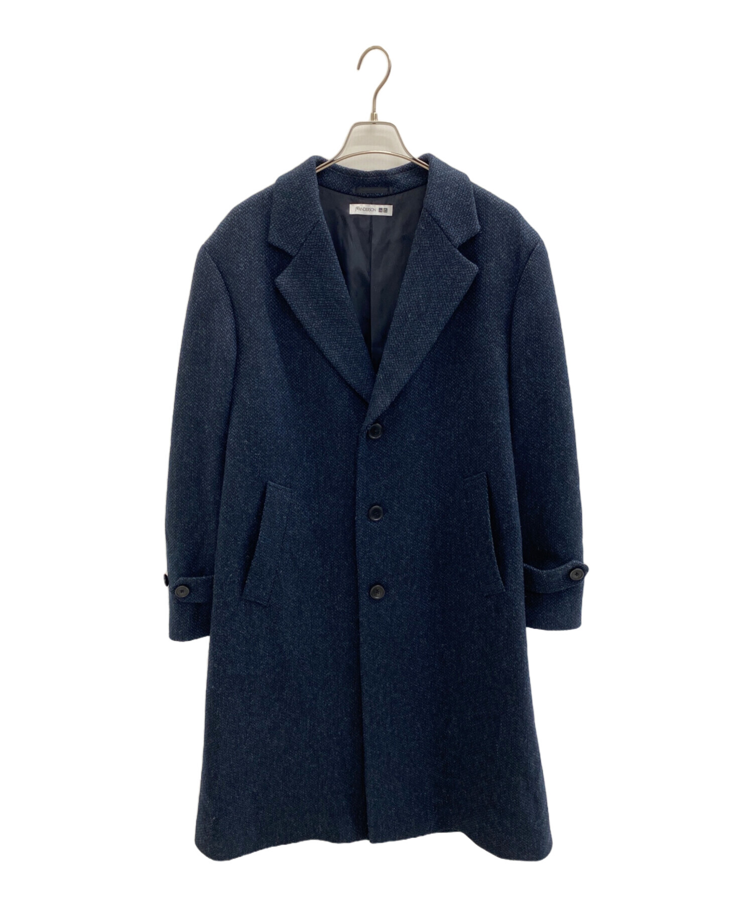 UNIQLO JWA チェスターコート M 68Blue 中古・古着通販】UNIQLO (ユニクロ) J.W.ANDERSON (ジェイダブリュー