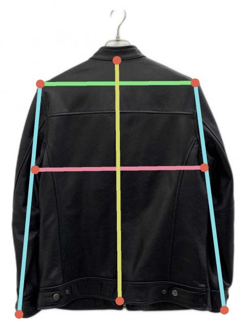 中古・古着通販】FORTIME (フォータイム) レザージャケット ブラック