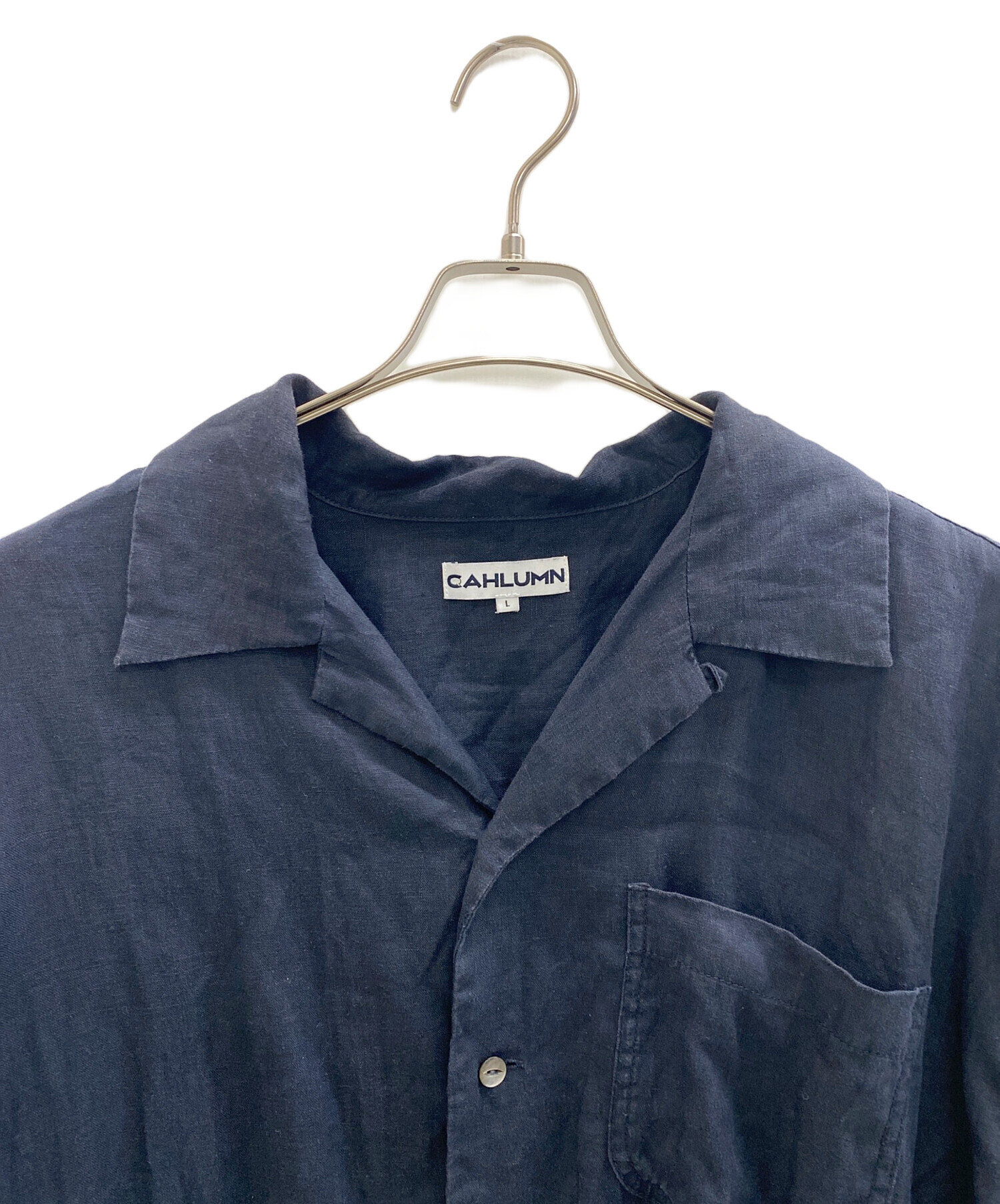 中古・古着通販】CAHLUMN (カウラム) ベルギーリネンオープンカラー
