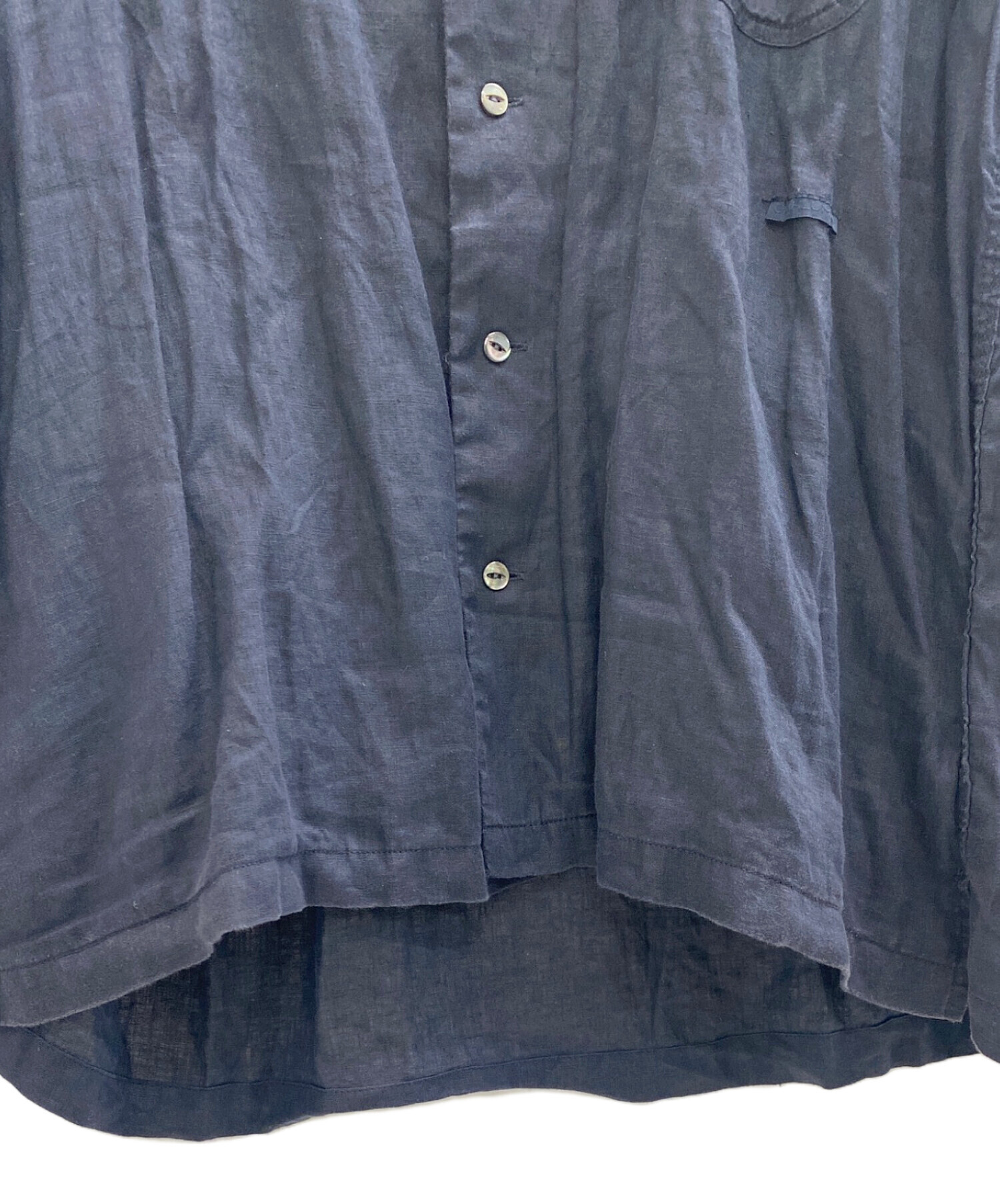 中古・古着通販】CAHLUMN (カウラム) ベルギーリネンオープンカラー