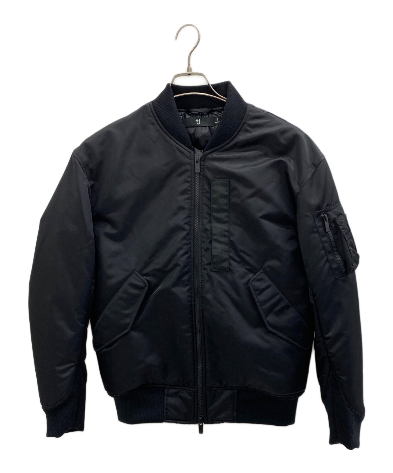 中古・古着通販】+J (プラスジェイ) MA-1ジャケット ブラック サイズ:S