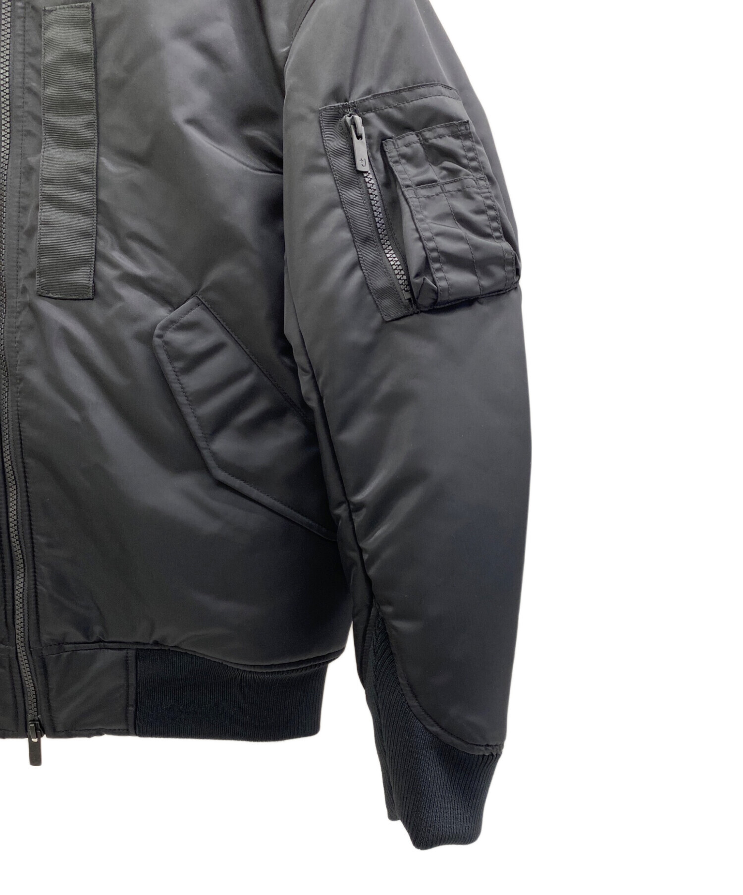 中古・古着通販】+J (プラスジェイ) MA-1ジャケット ブラック サイズ:S