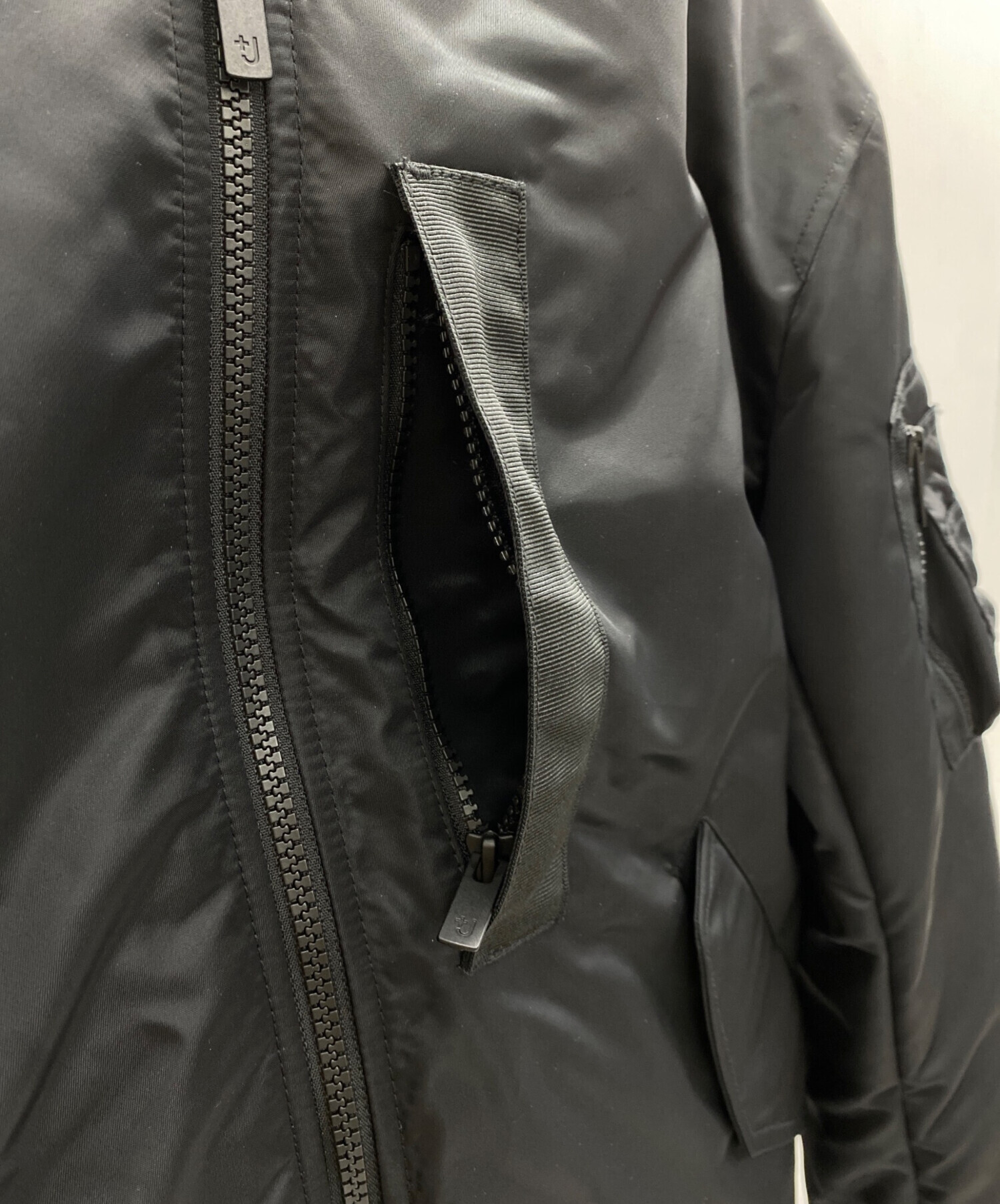 中古・古着通販】+J (プラスジェイ) MA-1ジャケット ブラック サイズ:S