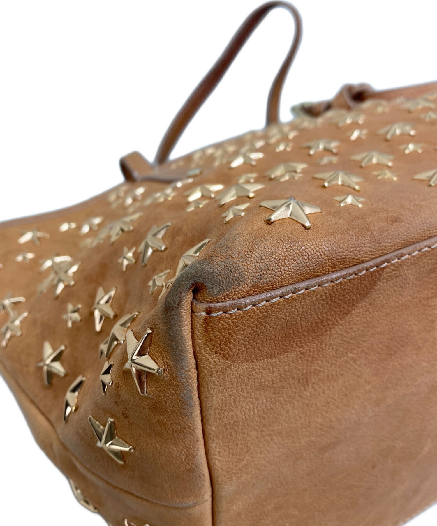 中古・古着通販】JIMMY CHOO (ジミーチュウ) ハンドバッグ ブラウン