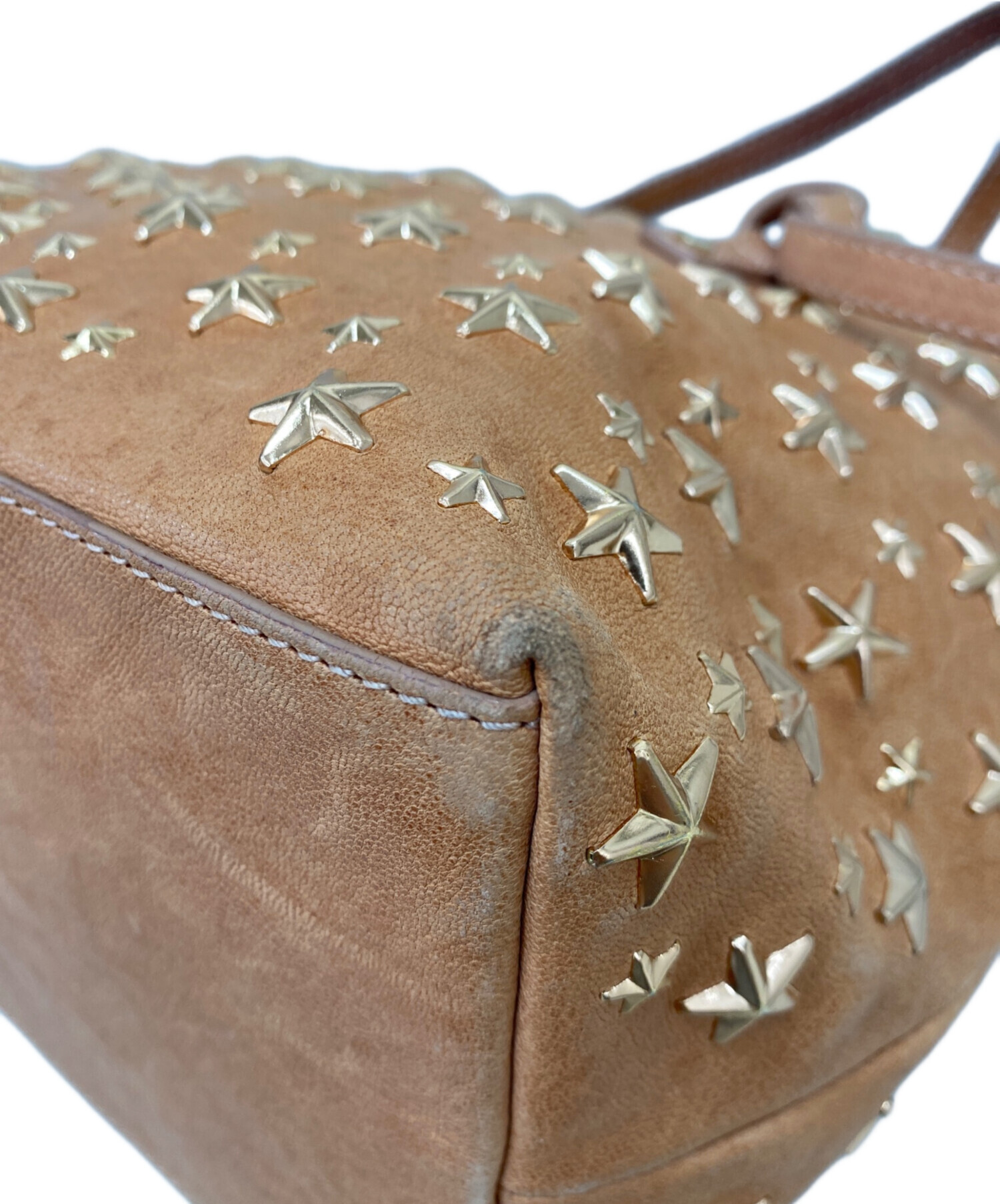 中古・古着通販】JIMMY CHOO (ジミーチュウ) ハンドバッグ ブラウン