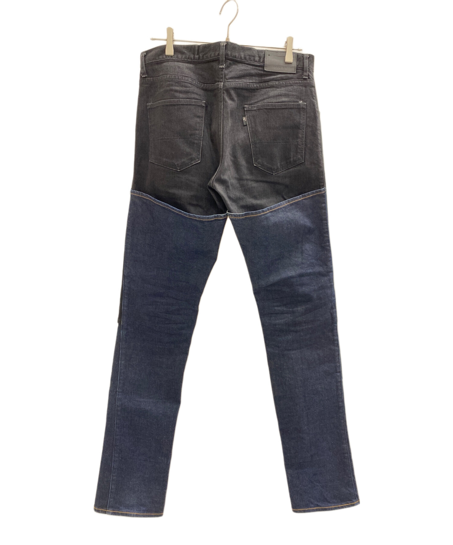 中古・古着通販】jieda (ジエダ) 2WAY DENIM PANTS OW ブルー×ブラック 