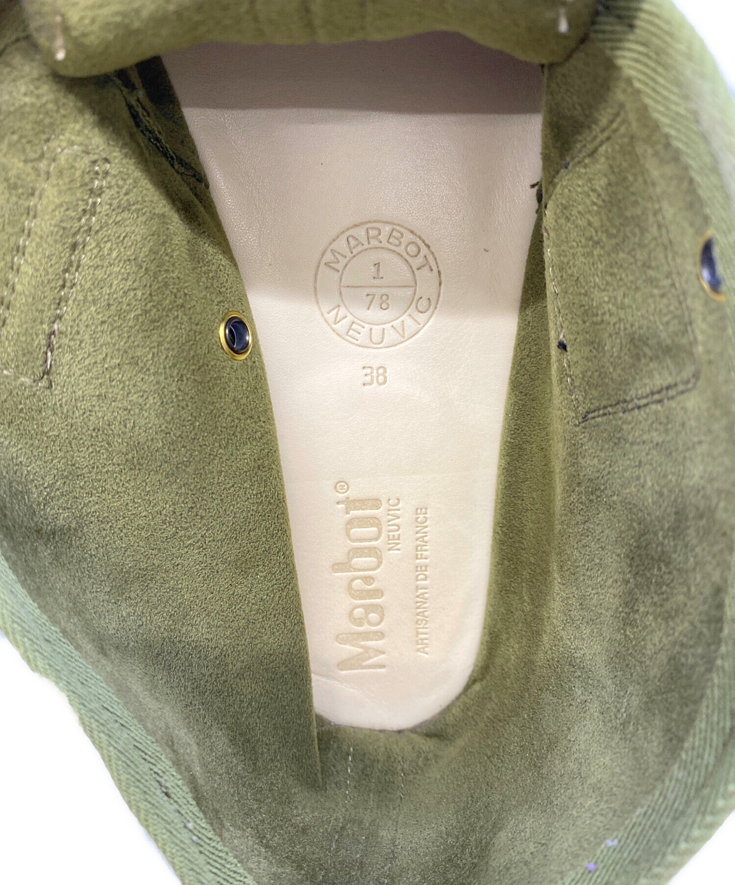 中古・古着通販】MARBOT (マルボー) BELT SHOES グリーン サイズ:38