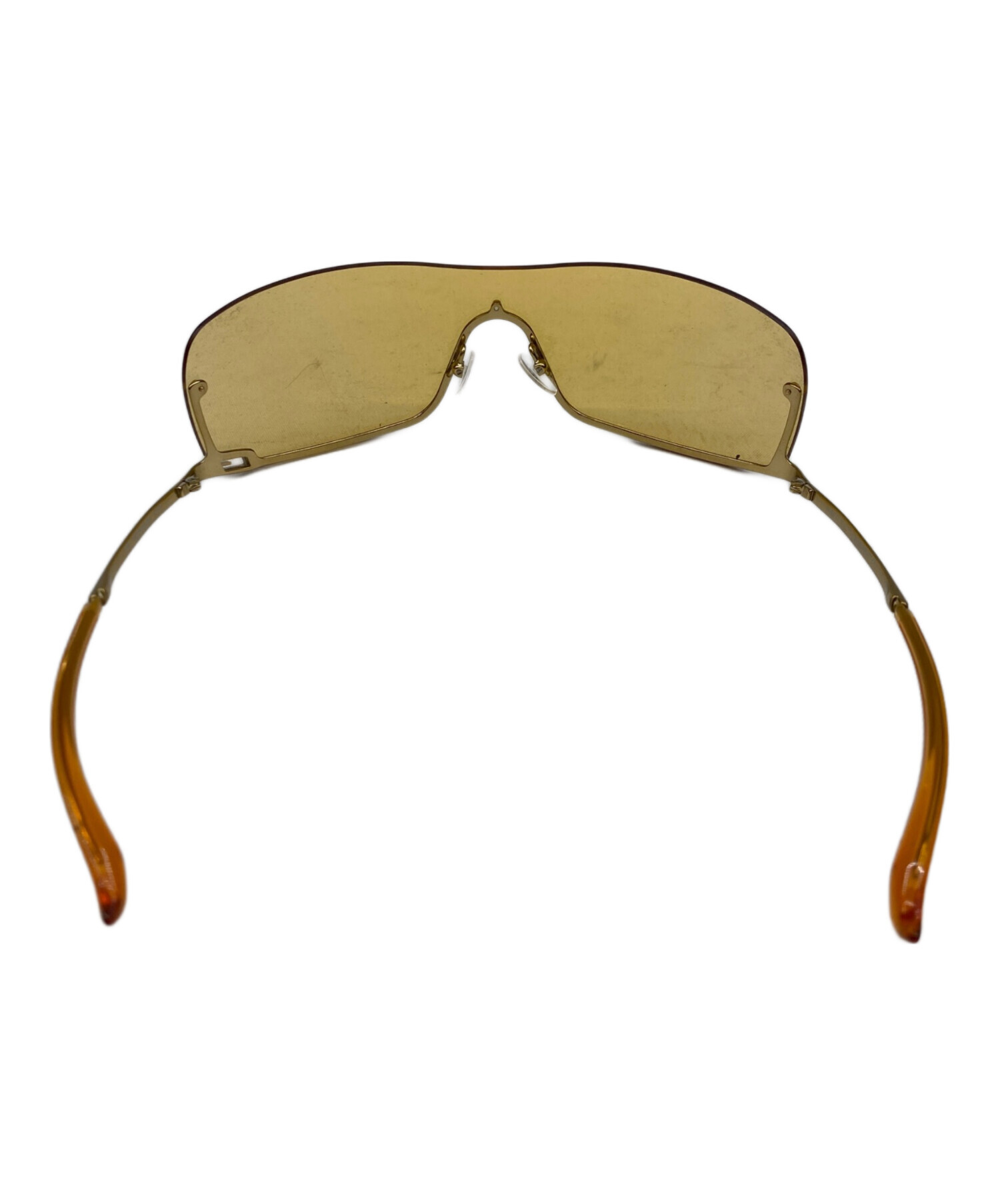 中古・古着通販】GUCCI (グッチ) サングラス ベージュ×ゴールド