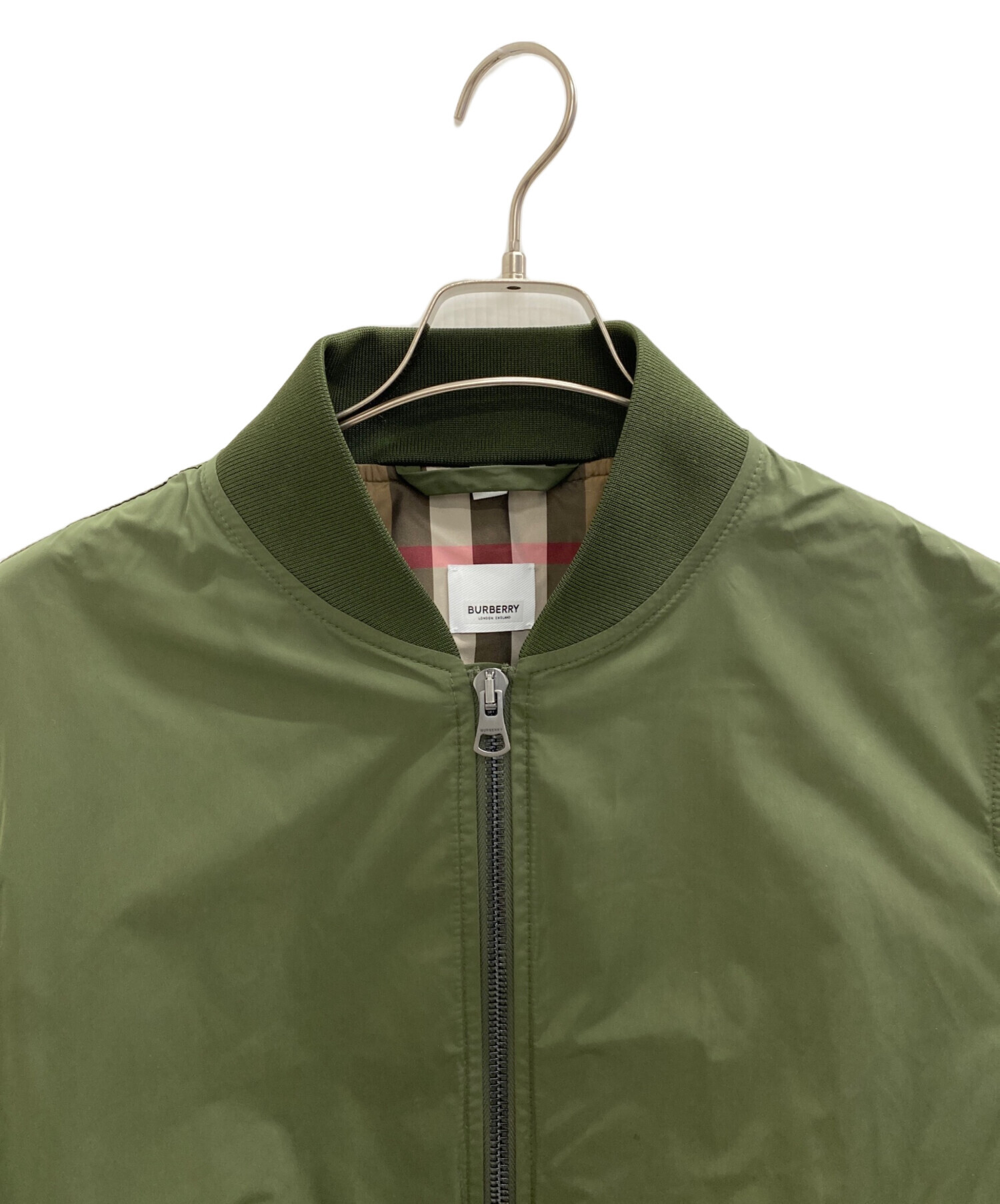 中古・古着通販】BURBERRY (バーバリー) MA-1ジャケット カーキ サイズ