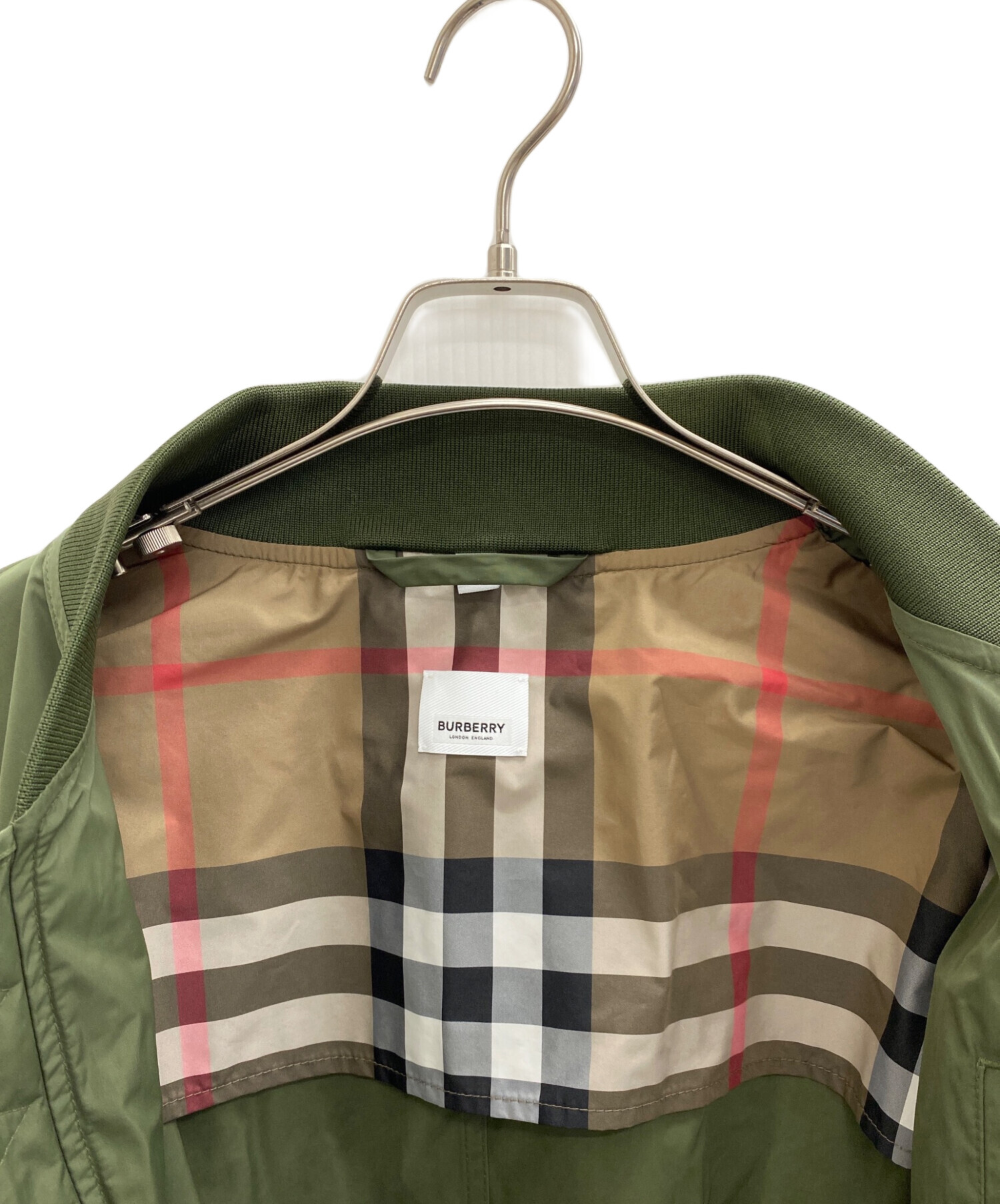 中古・古着通販】BURBERRY (バーバリー) MA-1ジャケット カーキ サイズ 