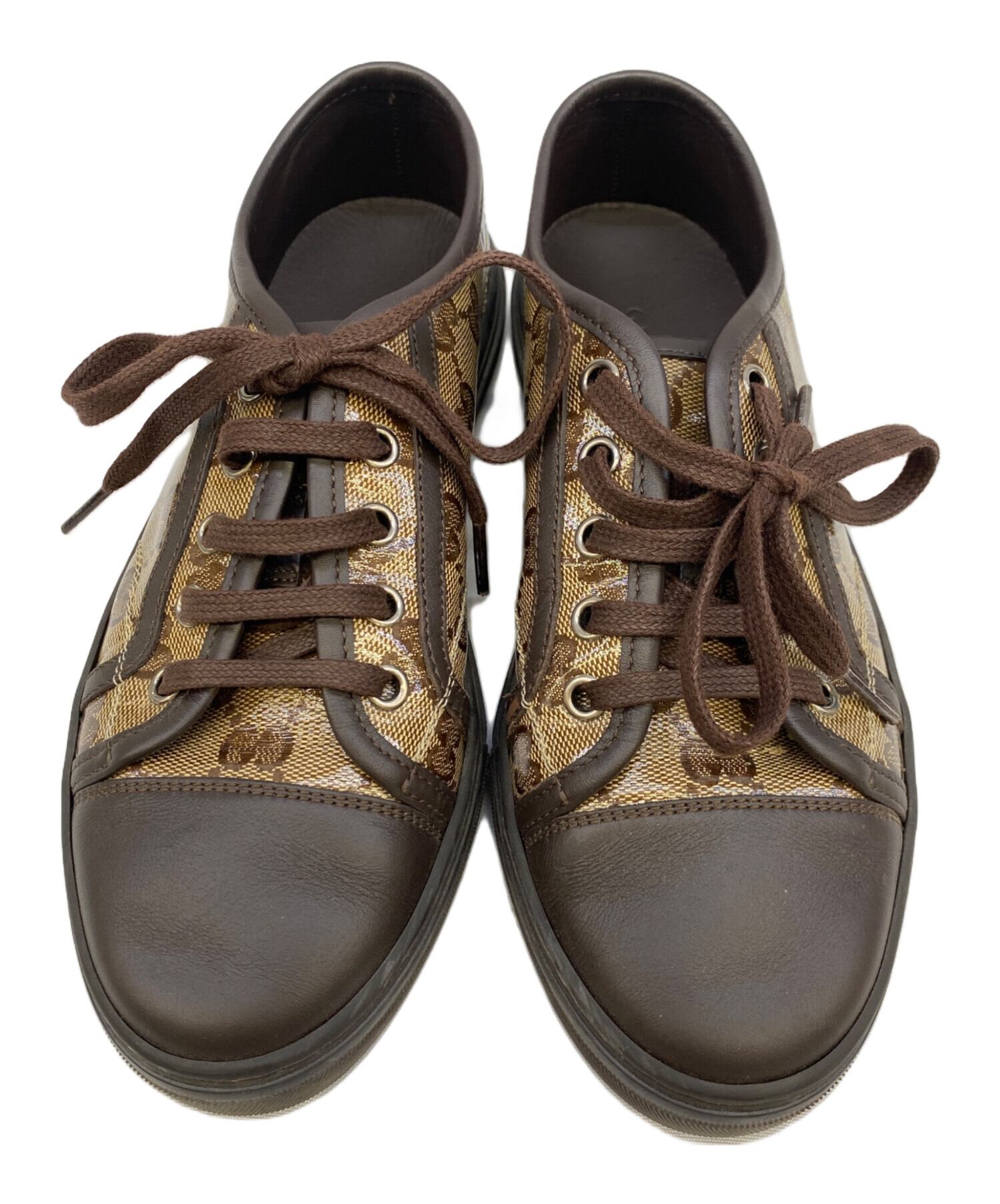 中古・古着通販】GUCCI (グッチ) スニーカー ブラウン サイズ:35