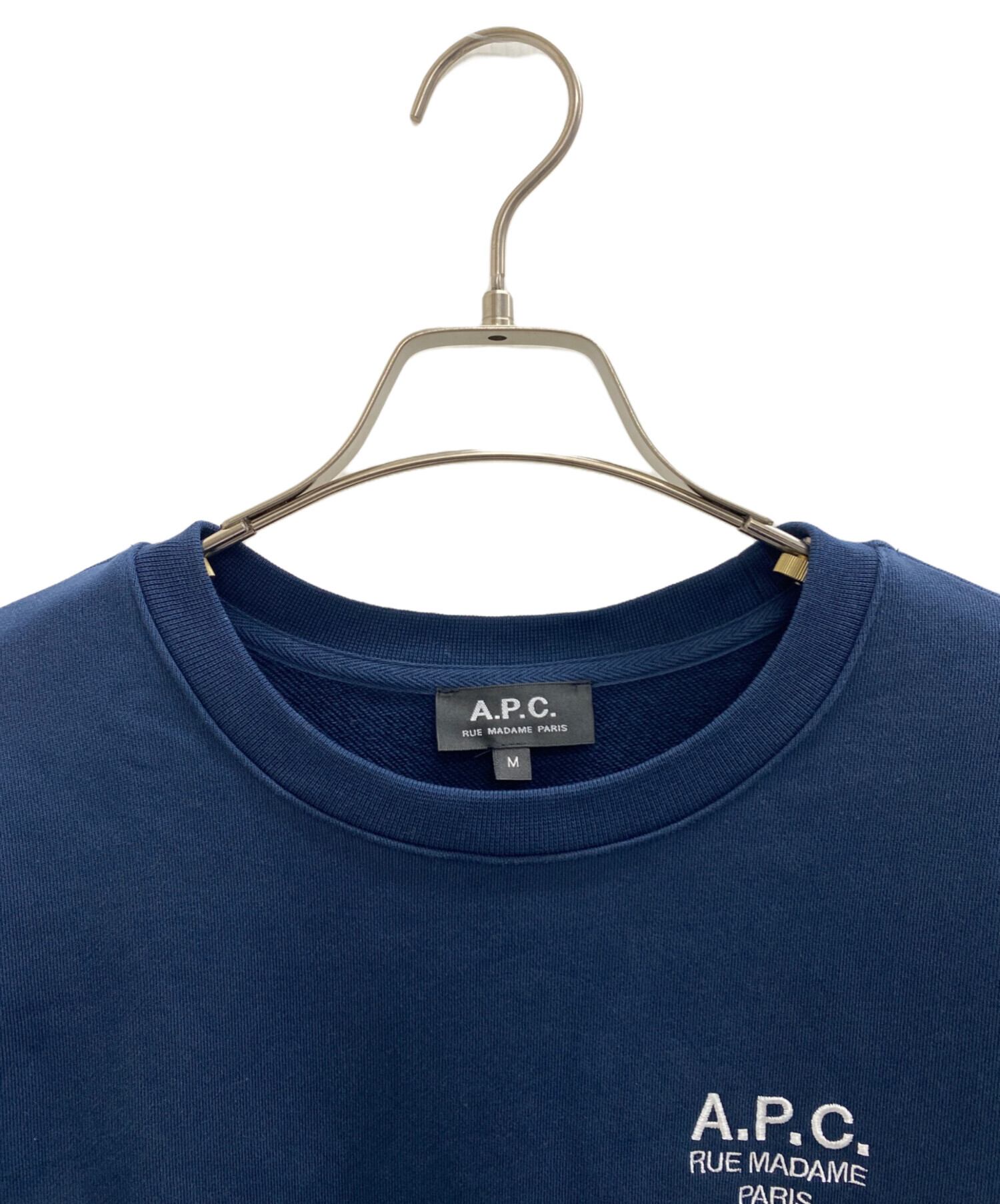 中古・古着通販】A.P.C. (アーペーセー) スウェット ネイビー サイズ:M 
