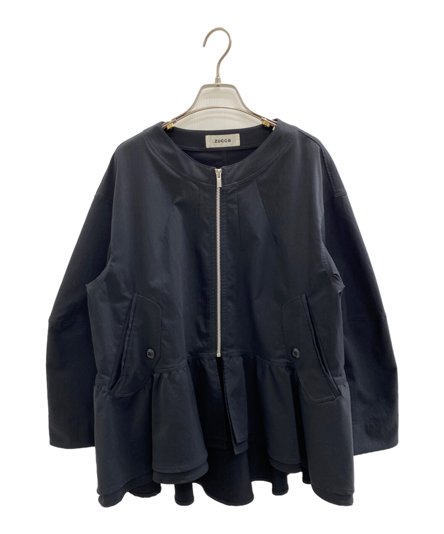 中古・古着通販】ZUCCA (ズッカ) ジップアップジャケット ブラック