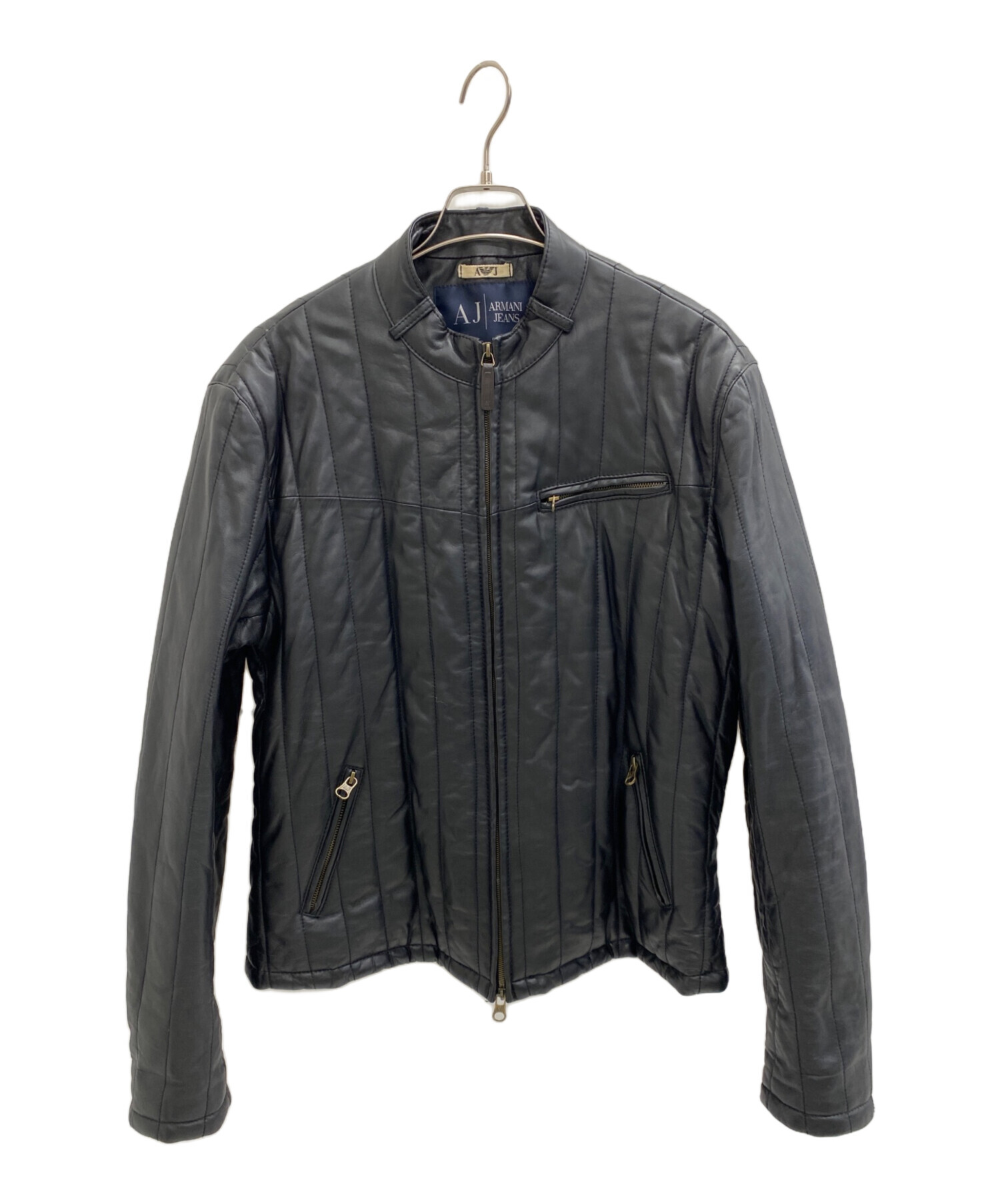 中古・古着通販】ARMANI JEANS (アルマーニジーンズ) レザージャケット