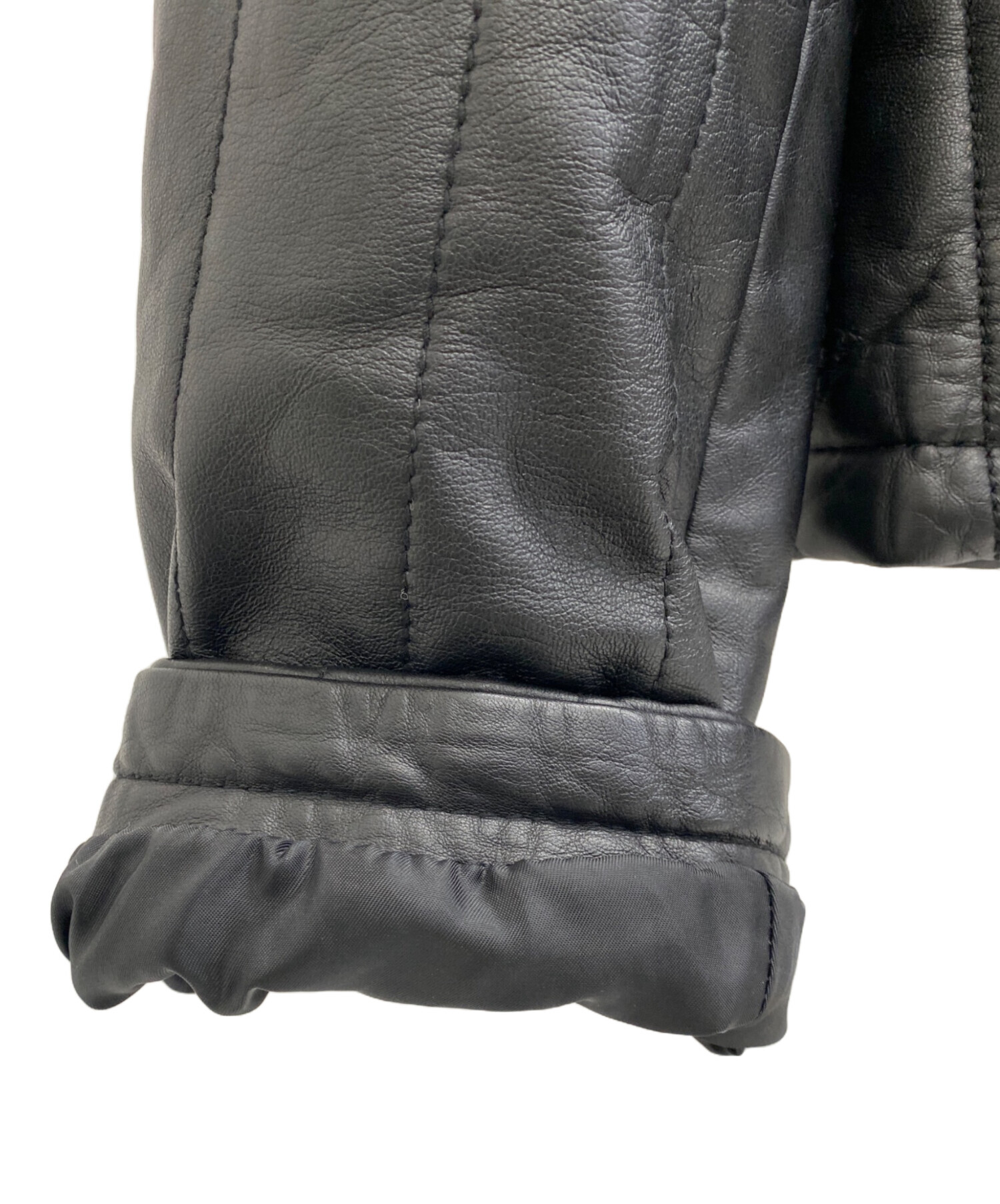 中古・古着通販】ARMANI JEANS (アルマーニジーンズ) レザージャケット