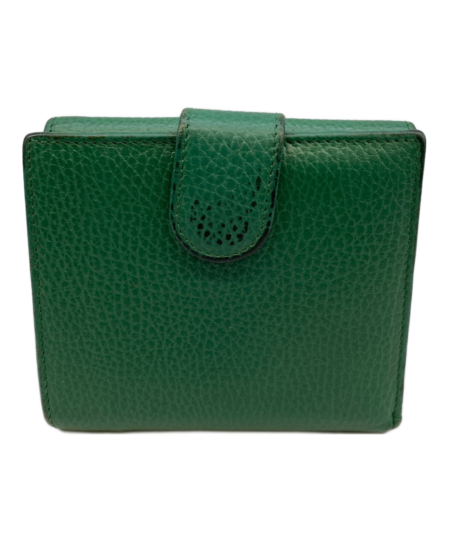 中古・古着通販】GUCCI (グッチ) 2つ折り財布 グリーン｜ブランド