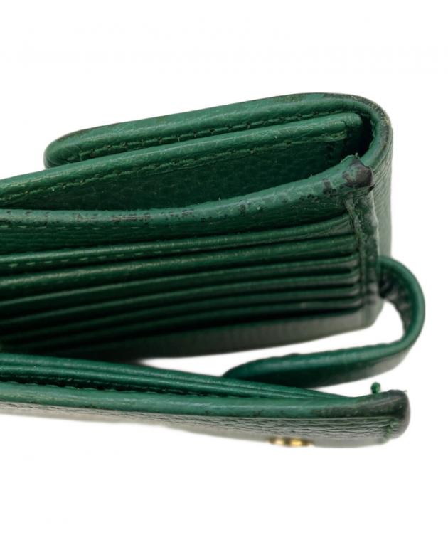 中古・古着通販】GUCCI (グッチ) 2つ折り財布 グリーン｜ブランド