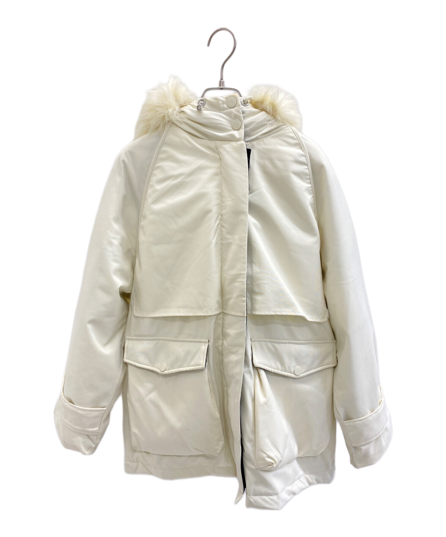 中古・古着通販】AMAIL (アマイル) Snowman bulky coat ホワイト 