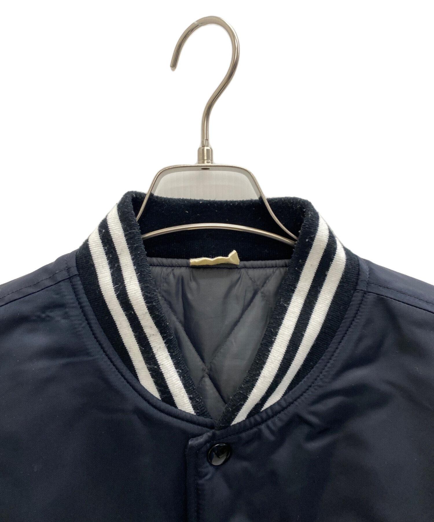 中古・古着通販】Champion (チャンピオン) スタジャン ブラック サイズ