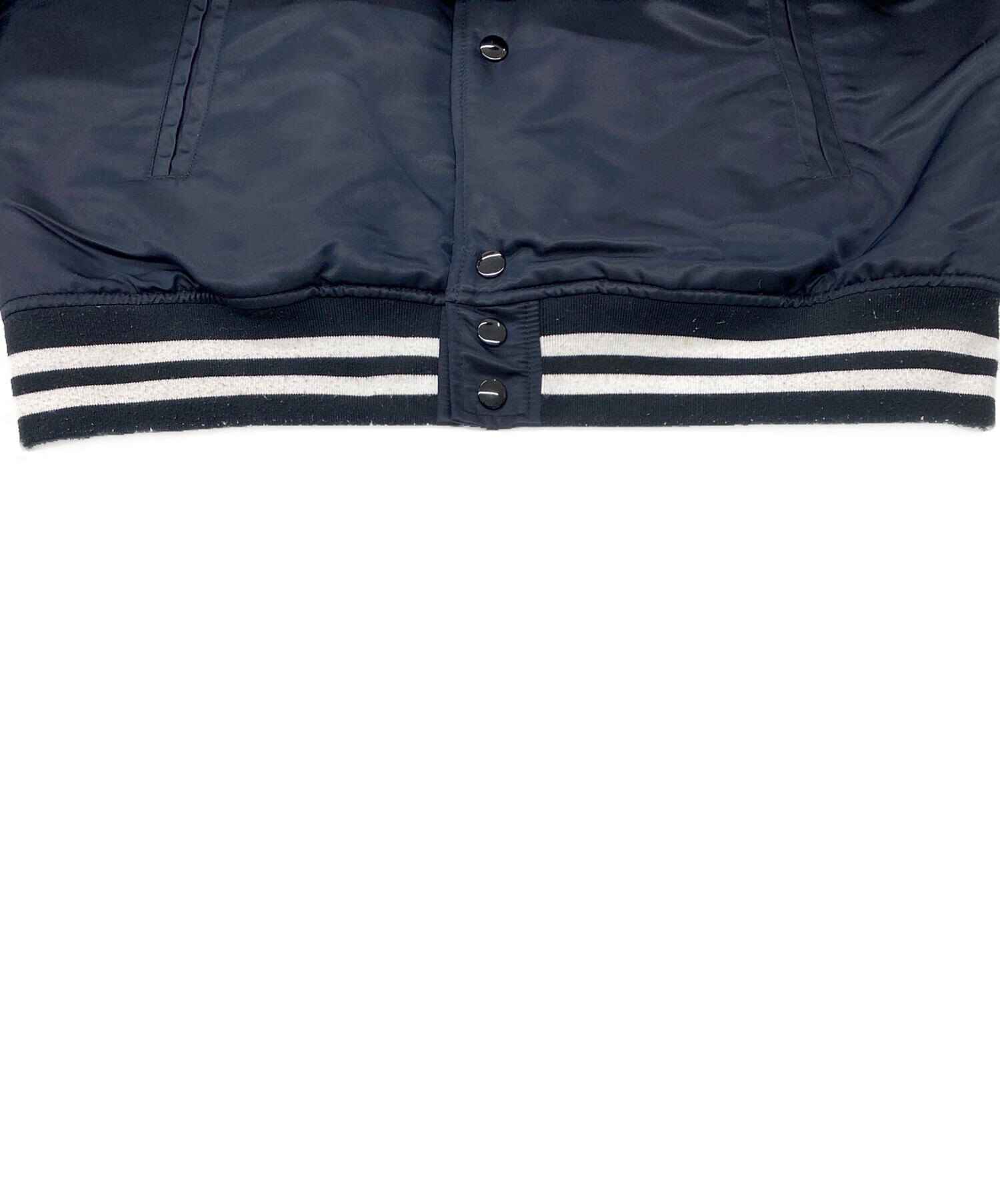 中古・古着通販】Champion (チャンピオン) スタジャン ブラック サイズ